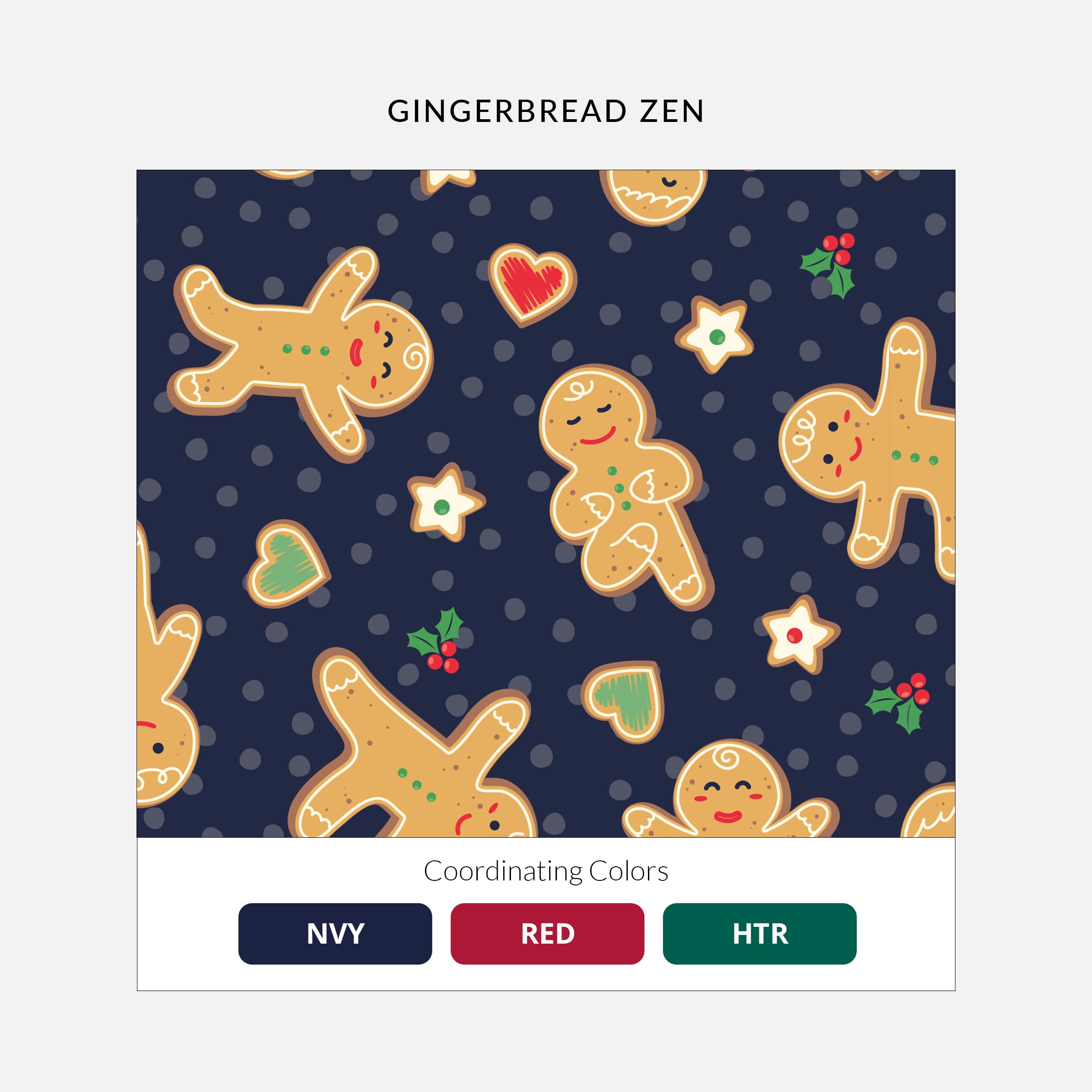 Women's Curved V-Neck Print Top Gingerbread Zen | 1797-GNZN