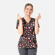 Valentine Scrub Top - Love Notes | 1797-LVNT