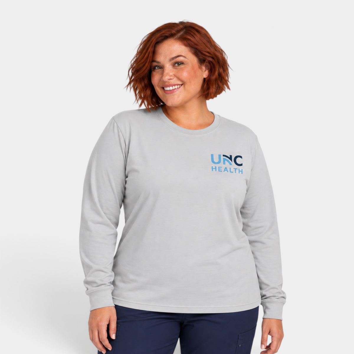 UNC Health – Long Sleeve Unisex Tee – Silver