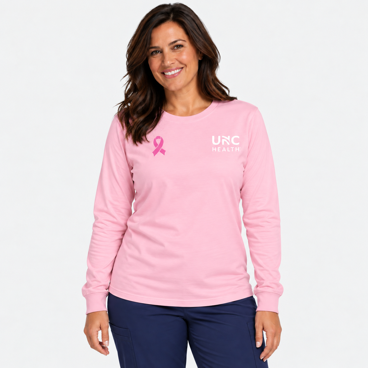 UNC Health – Long Sleeve Unisex Tee – Pink