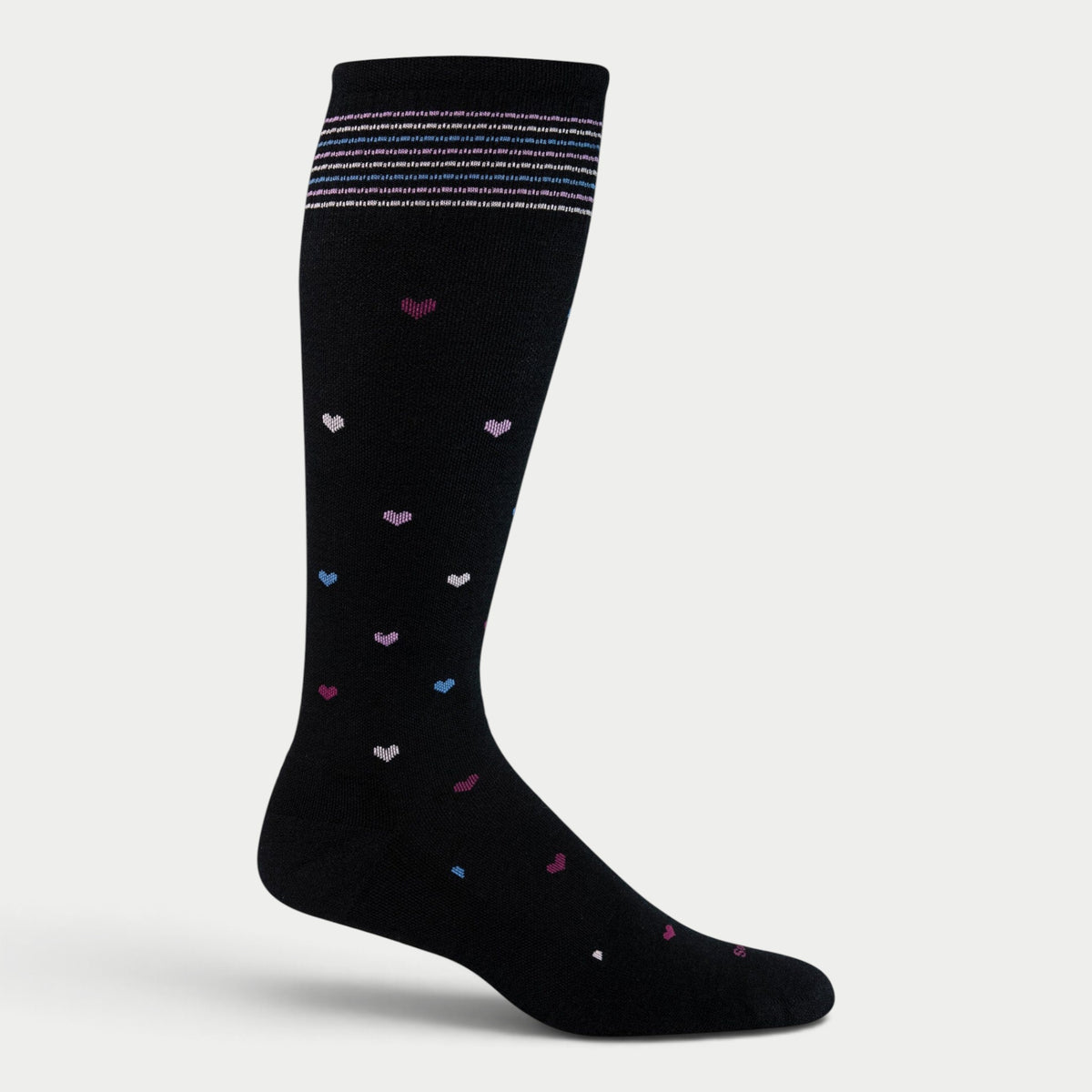 Women's Full Heart Compression Socks - Wide Calf | SW131W