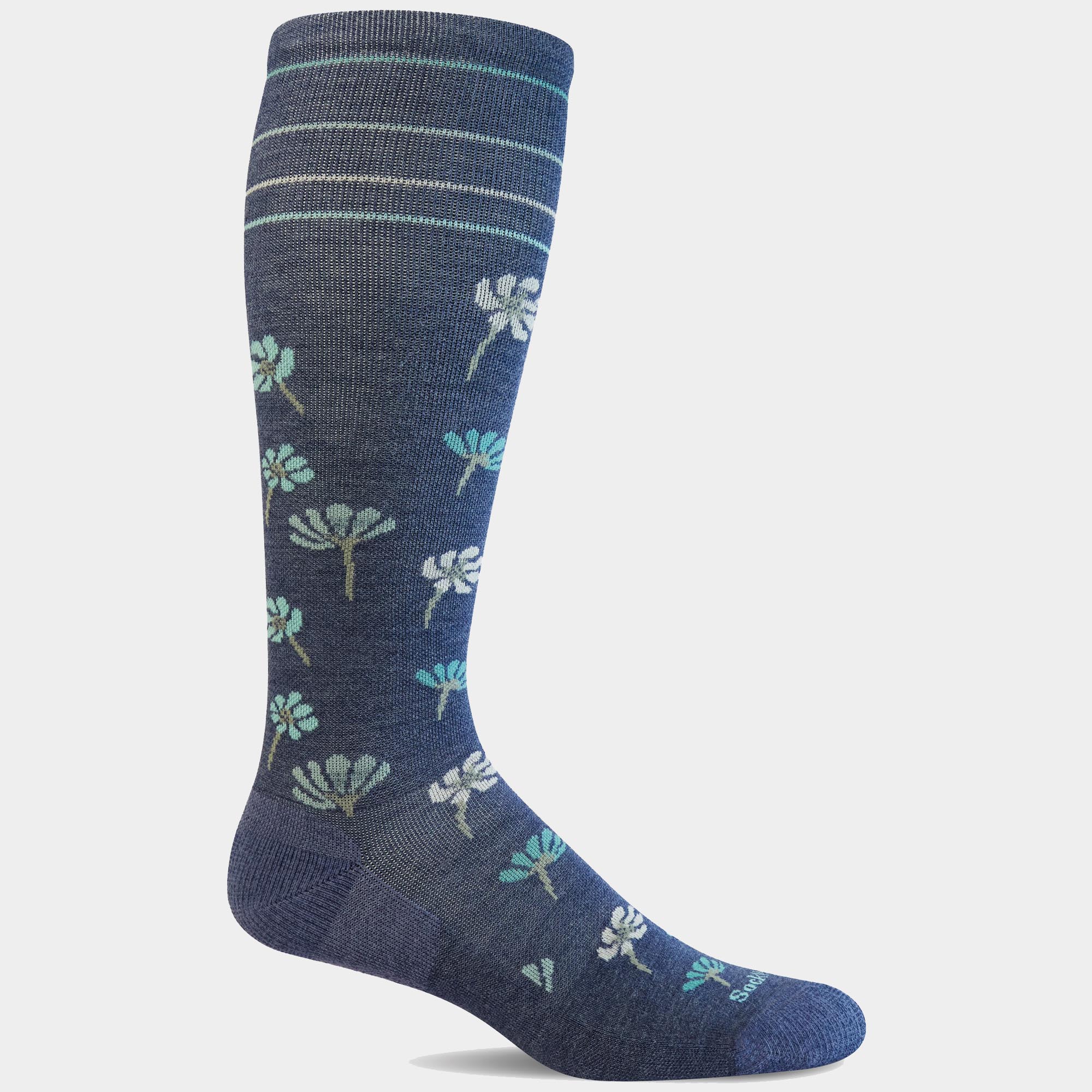 Women's Field Flower Compression Socks | SW133W