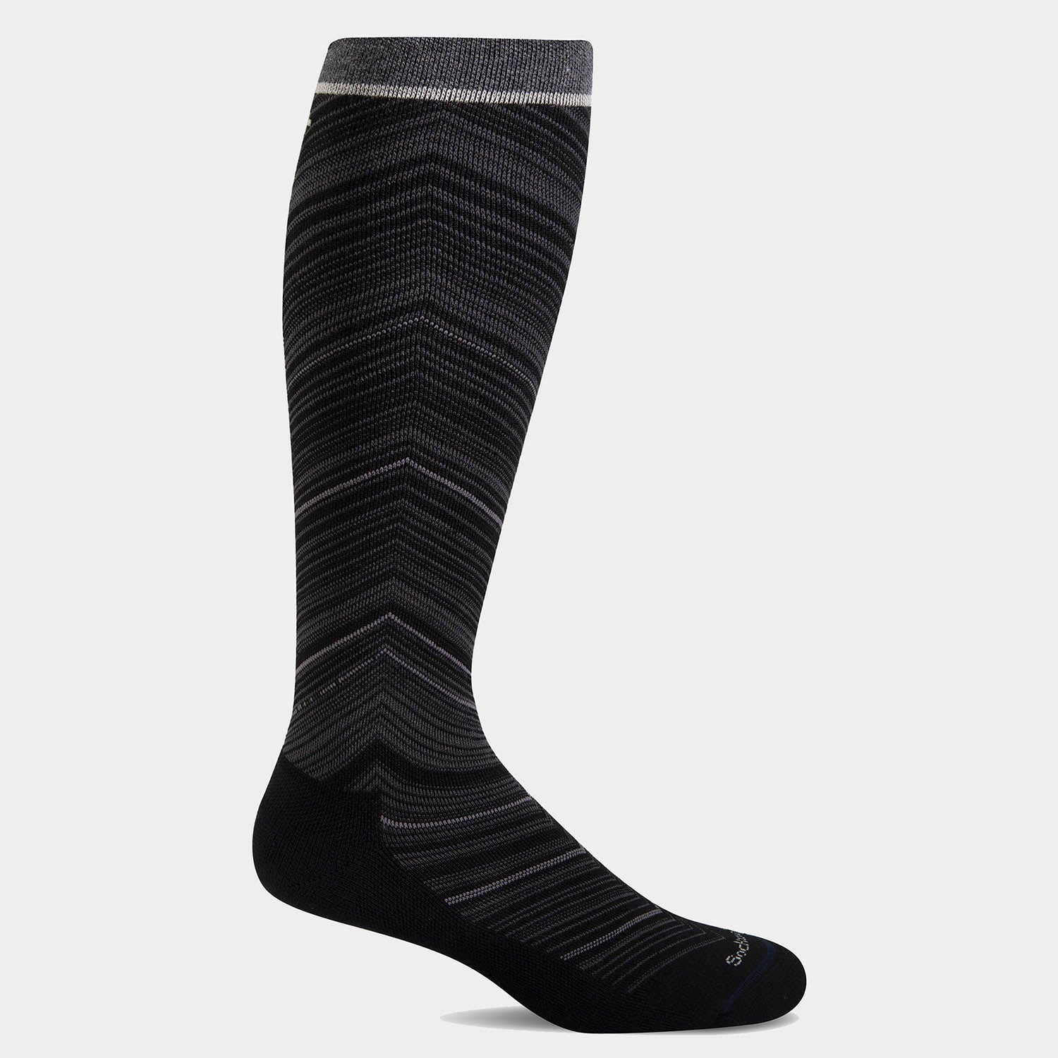 Women's Full Flattery Compression Socks -Wide Calf | SW57W
