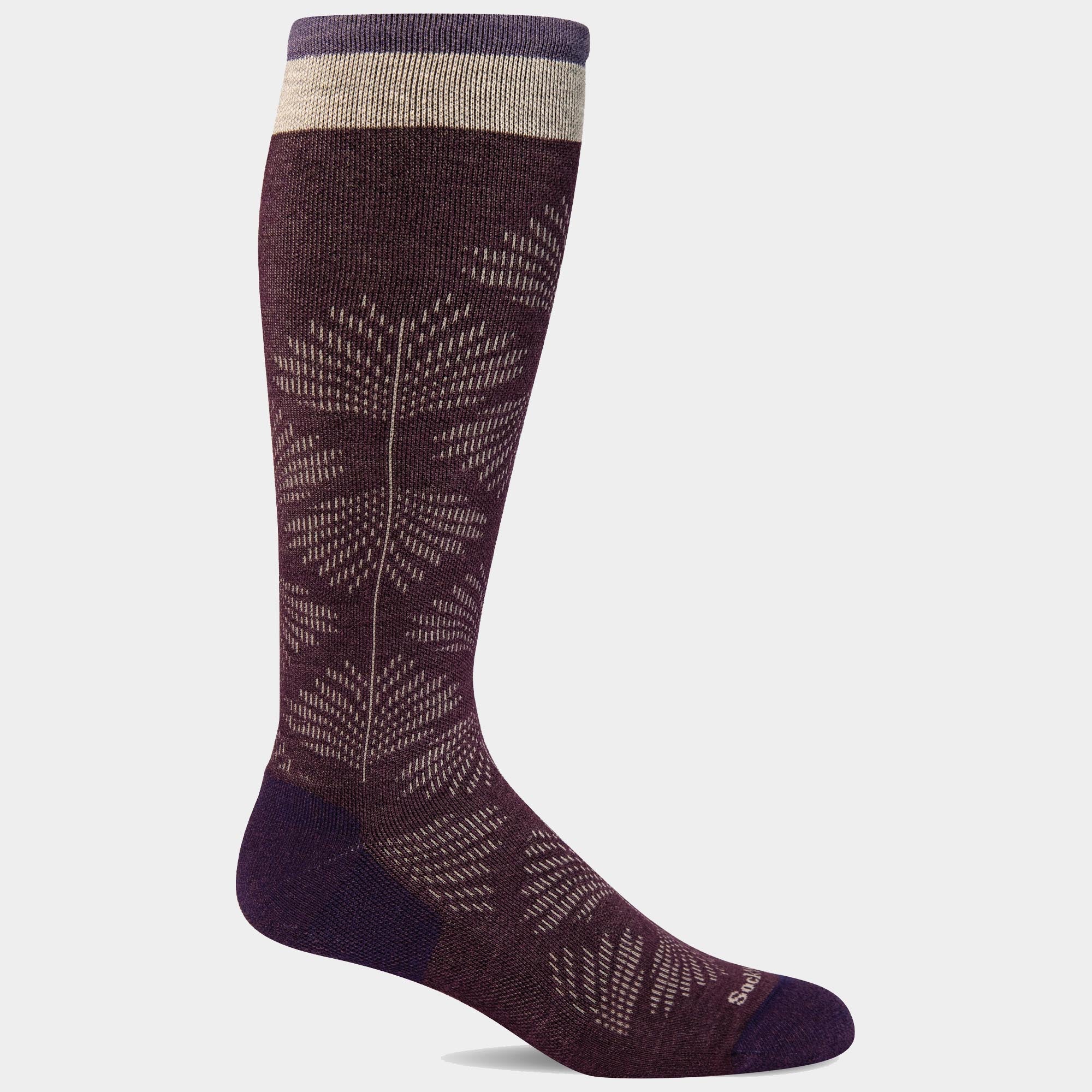 Women's Full Floral Compression Socks - Wide Calf | SW63W