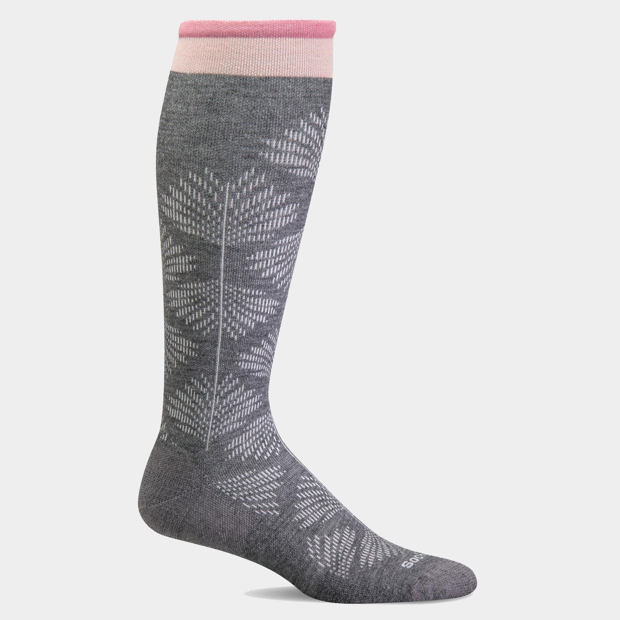 Women's Full Floral Compression Socks - Wide Calf | SW63W