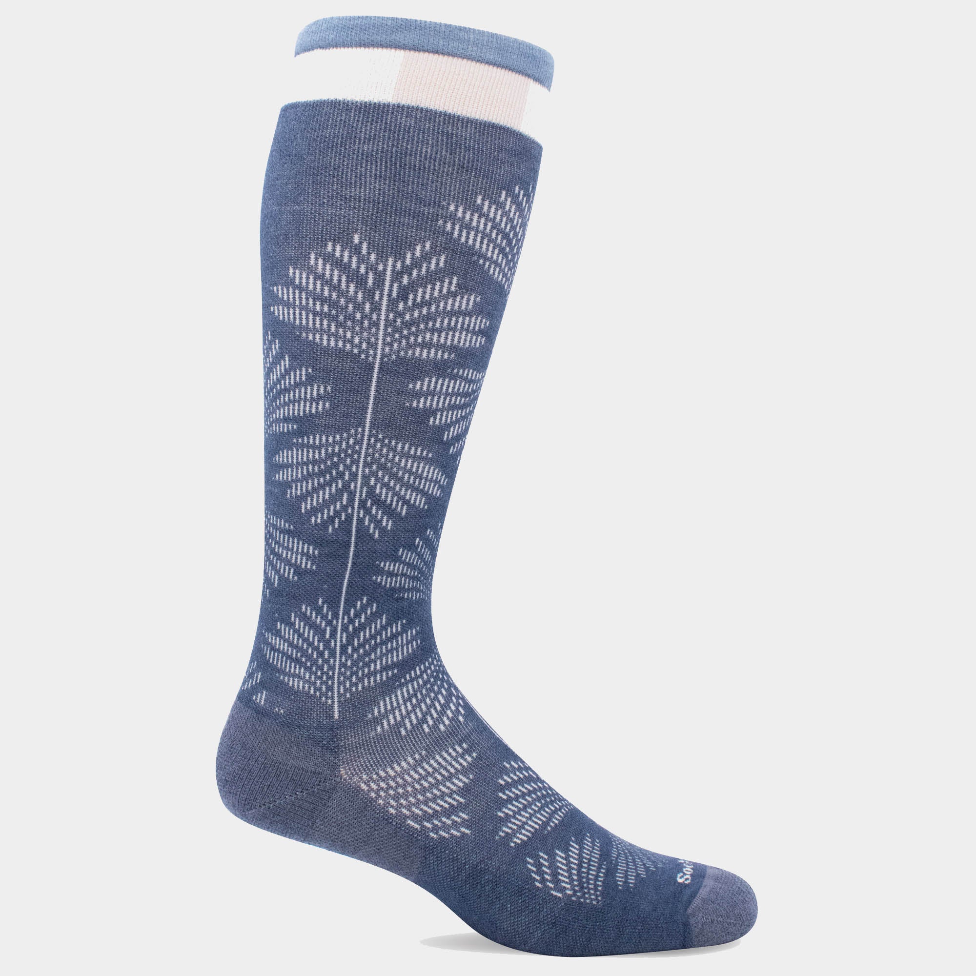 Women's Full Floral Compression Socks - Wide Calf | SW63W