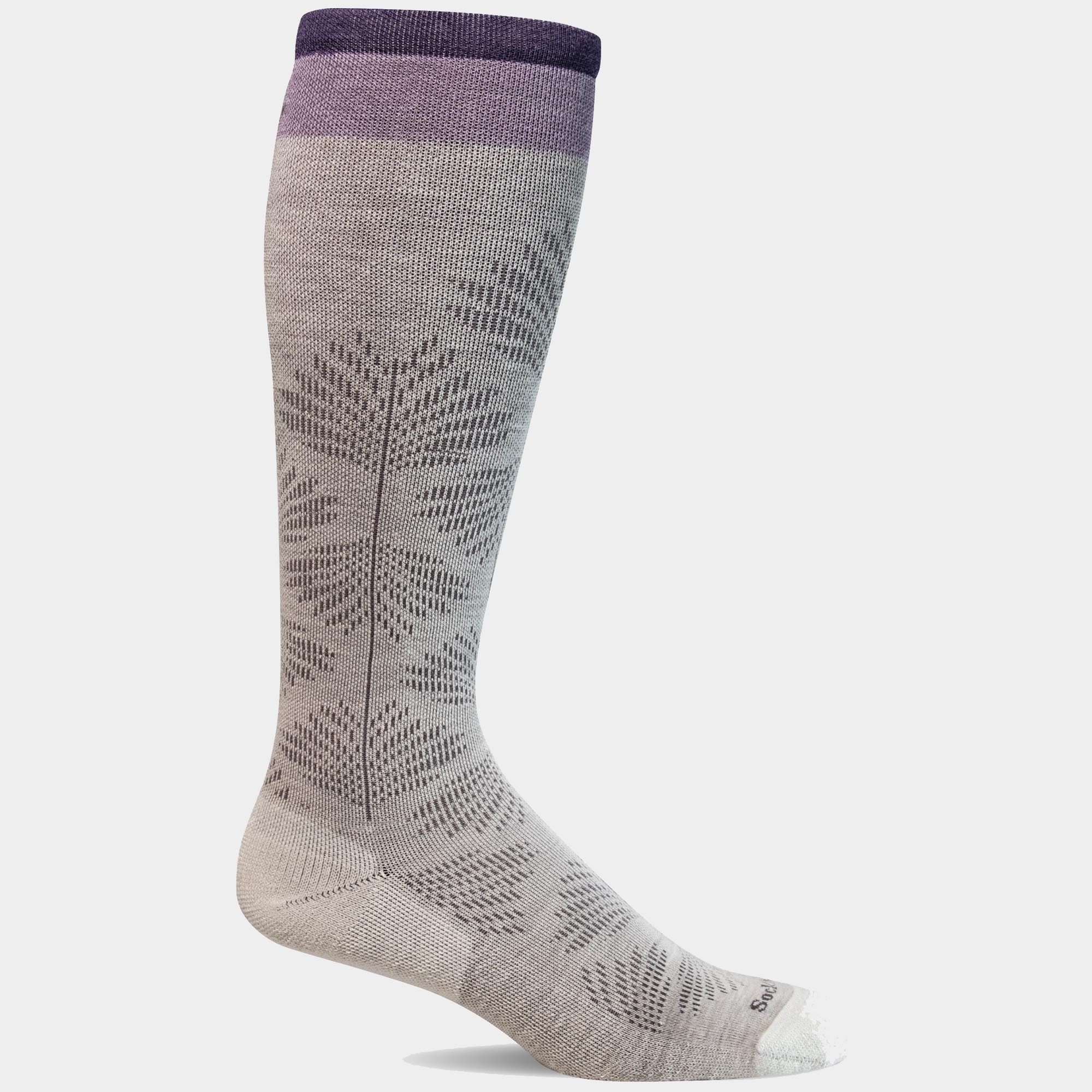 Women's Full Floral Compression Socks - Wide Calf | SW63W