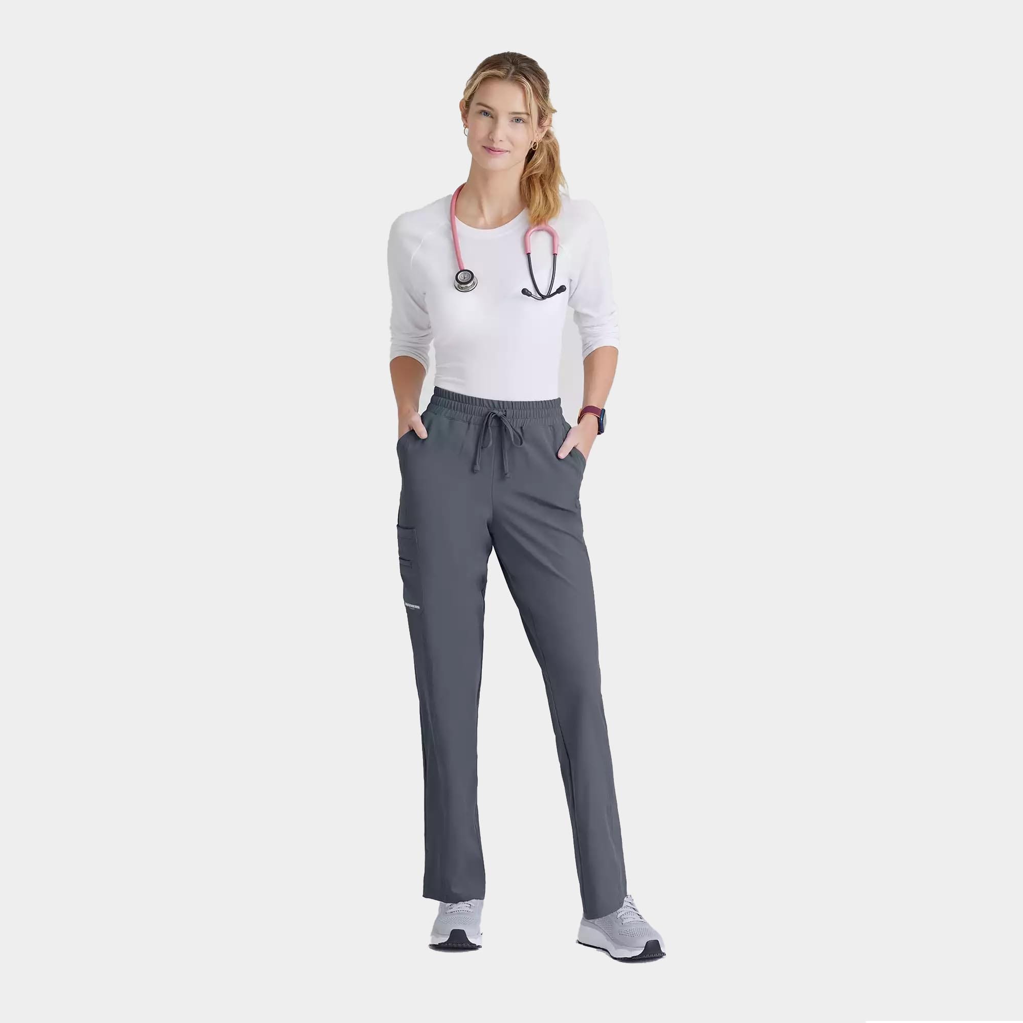 Skechers Women's 6 Pocket Elastic Waist Tapered Pant |  SKP623