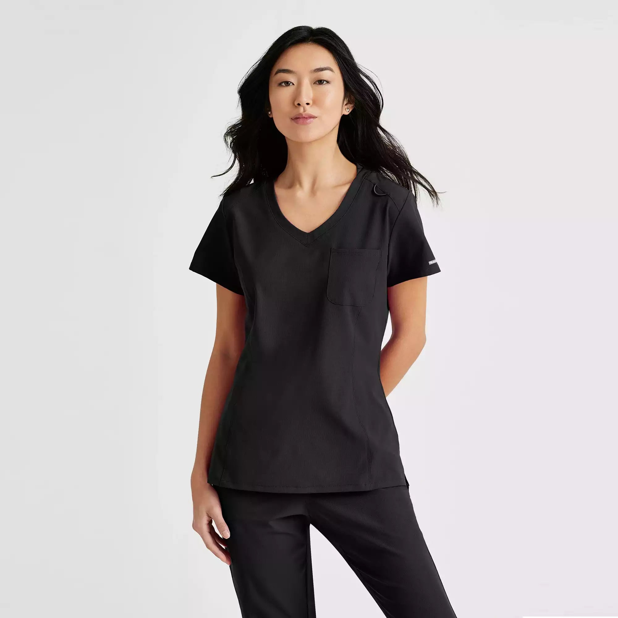 Skechers Women's Single Pocket V-Neck Tuck In Top | SKT147