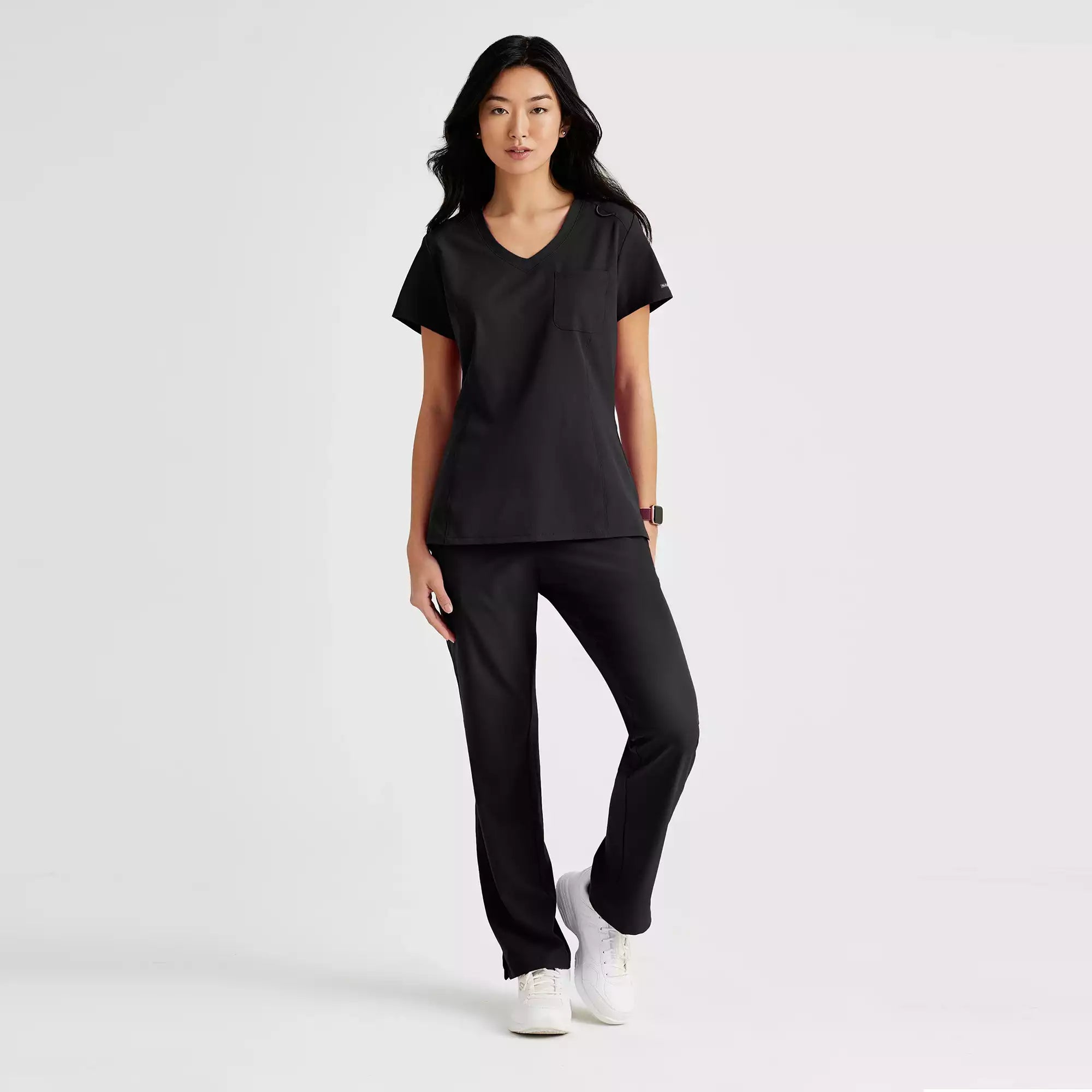 Skechers Women's Single Pocket V-Neck Tuck In Top | SKT147