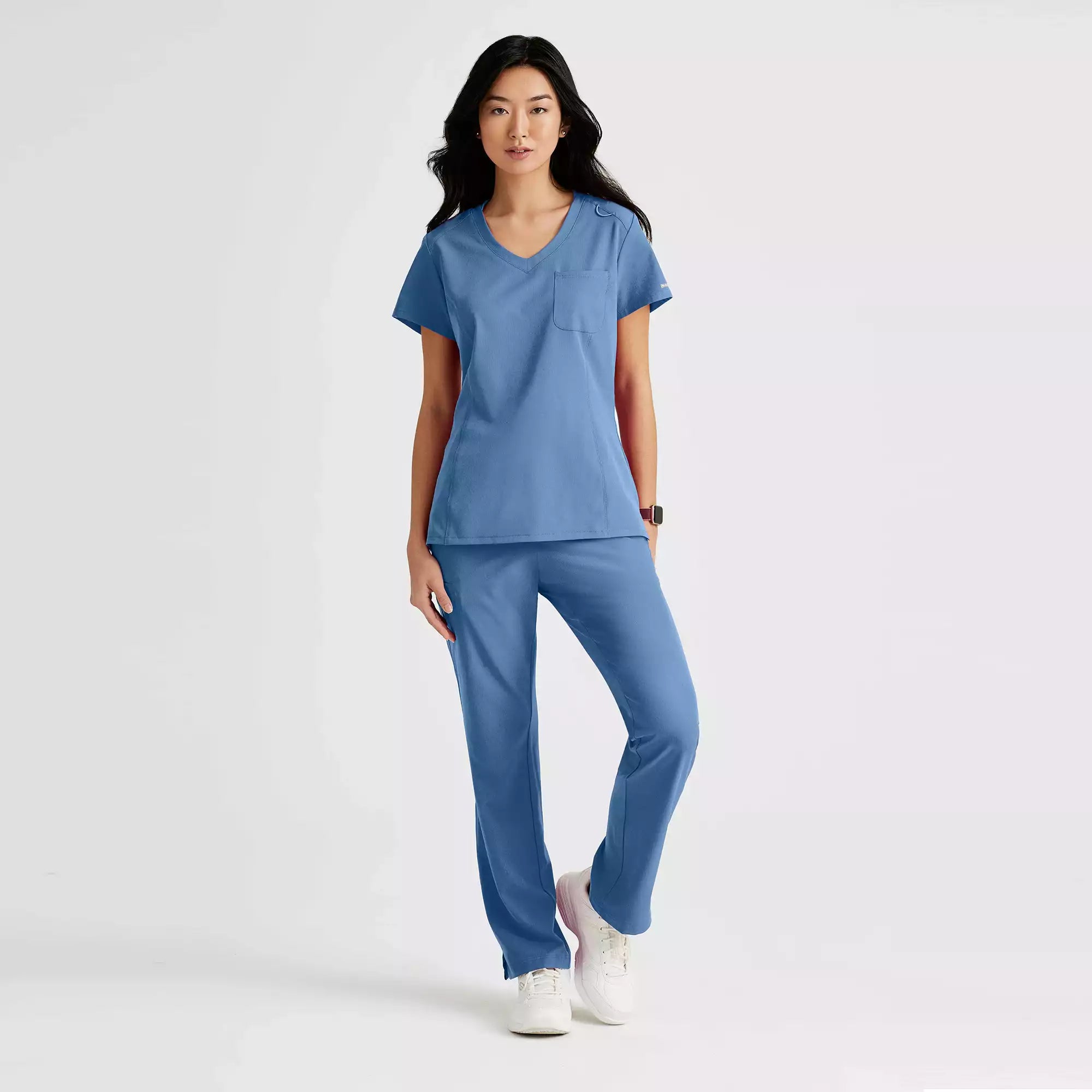 Skechers Women's Single Pocket V-Neck Tuck In Top | SKT147