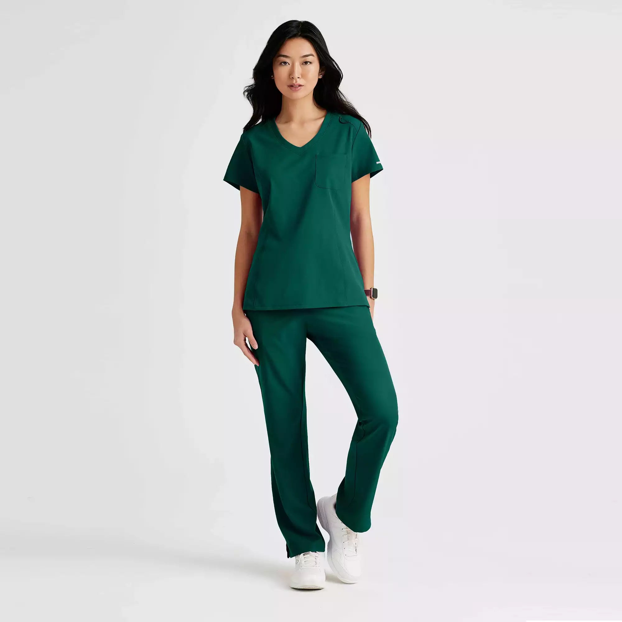 Skechers Women's Single Pocket V-Neck Tuck In Top | SKT147