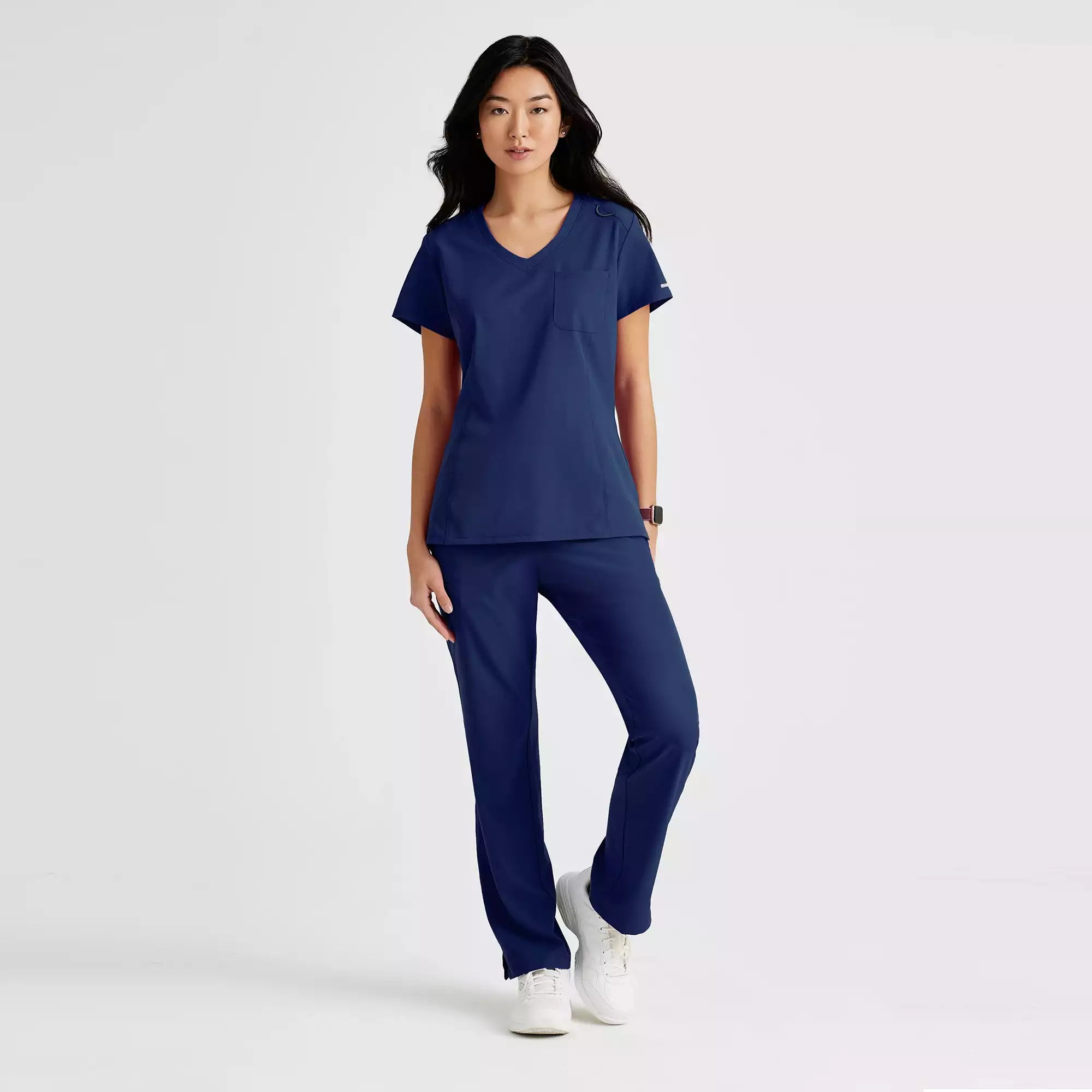 Skechers Women's Single Pocket V-Neck Tuck In Top | SKT147