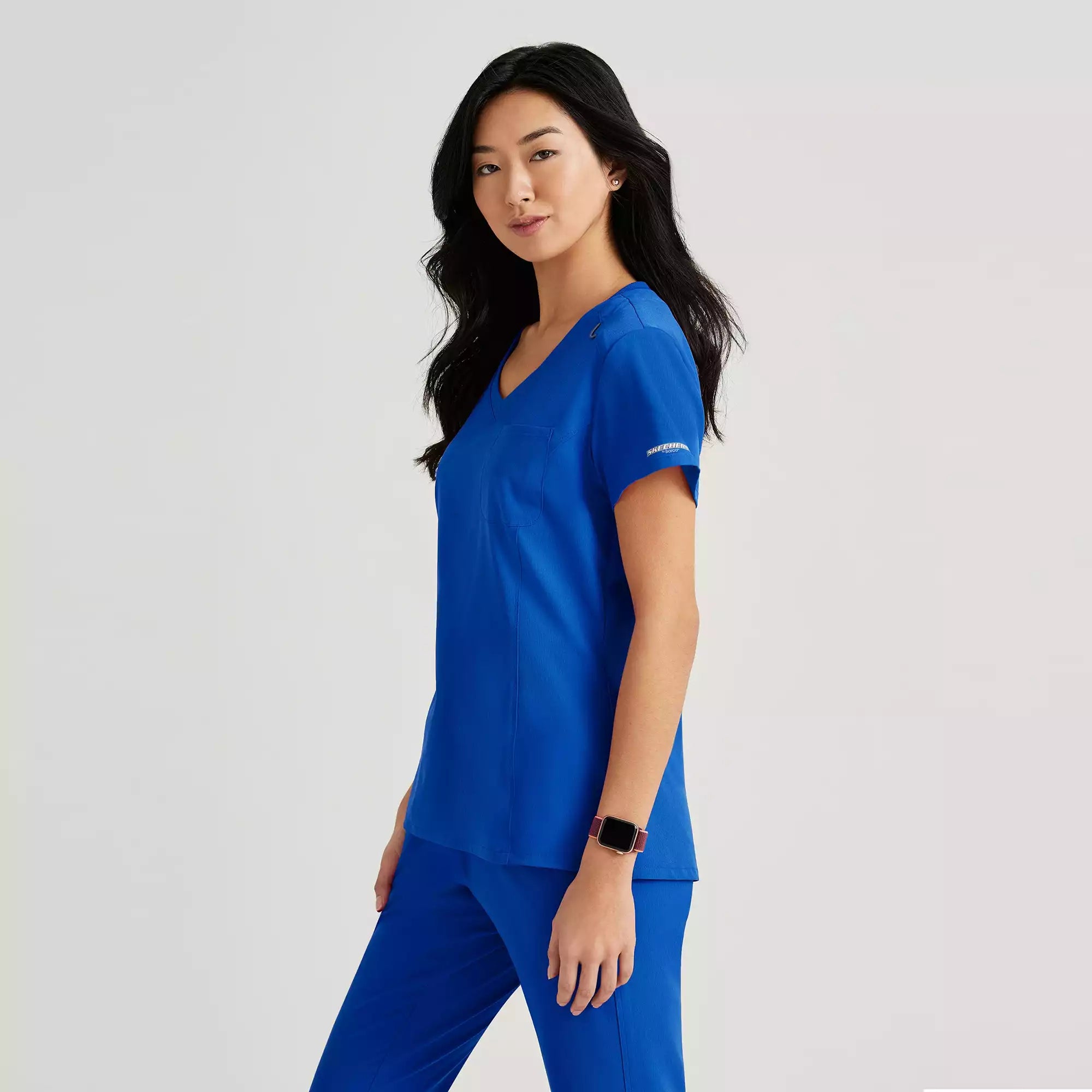 Skechers Women's Single Pocket V-Neck Tuck In Top | SKT147