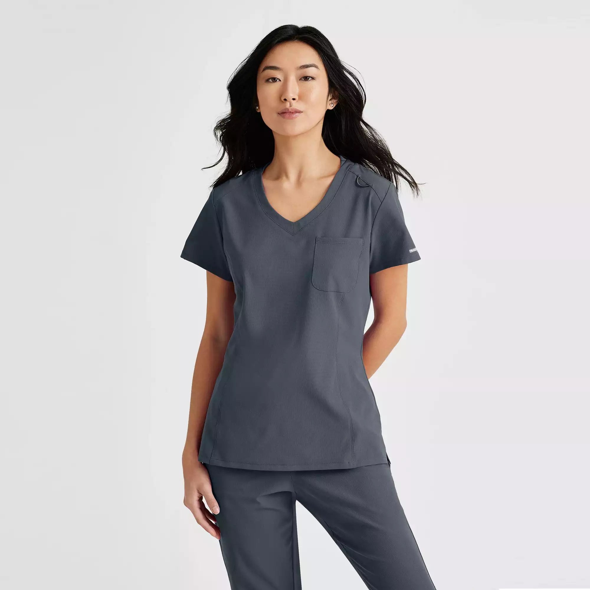 Skechers Women's Single Pocket V-Neck Tuck In Top | SKT147