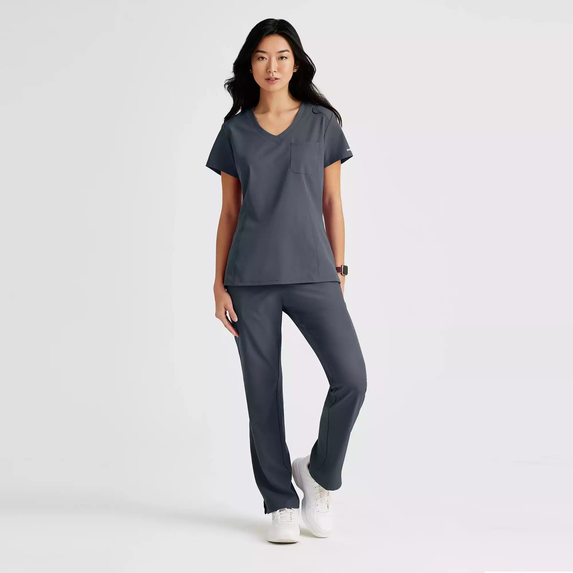 Skechers Women's Single Pocket V-Neck Tuck In Top | SKT147