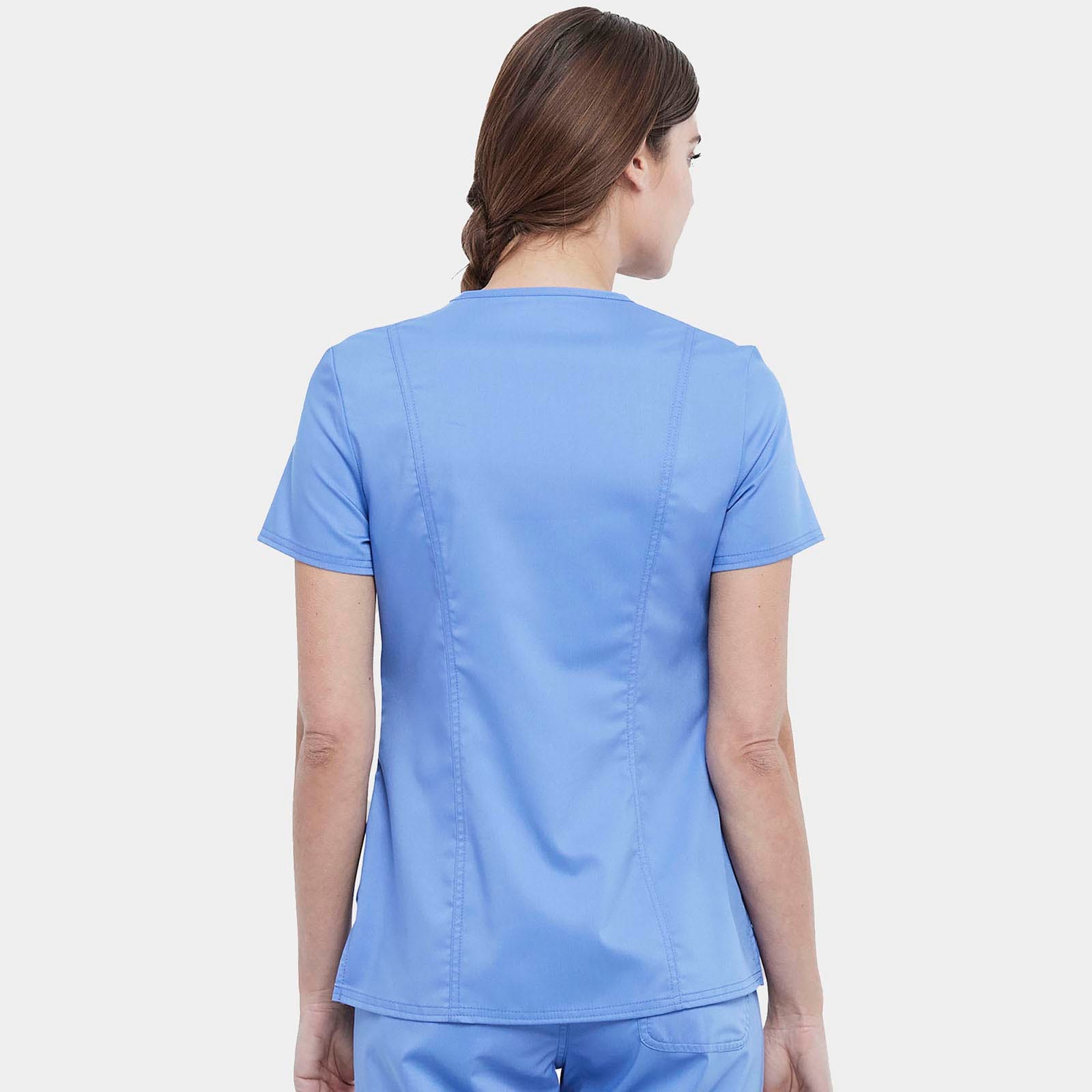 Snap Front V-Neck Top | WW622