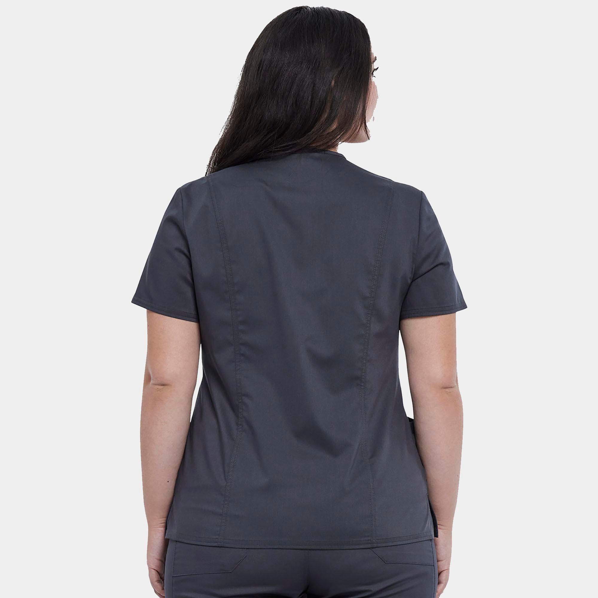 Snap Front V-Neck Top | WW622
