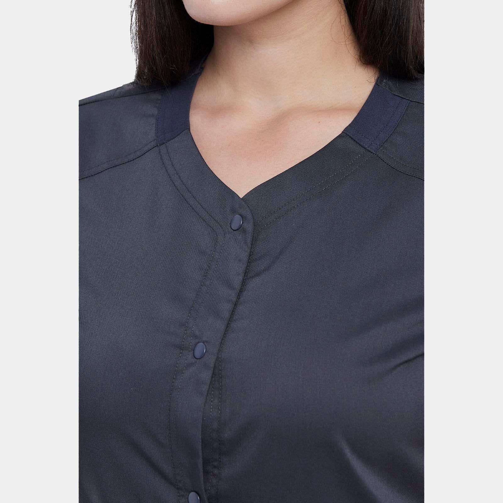 Snap Front V-Neck Top | WW622