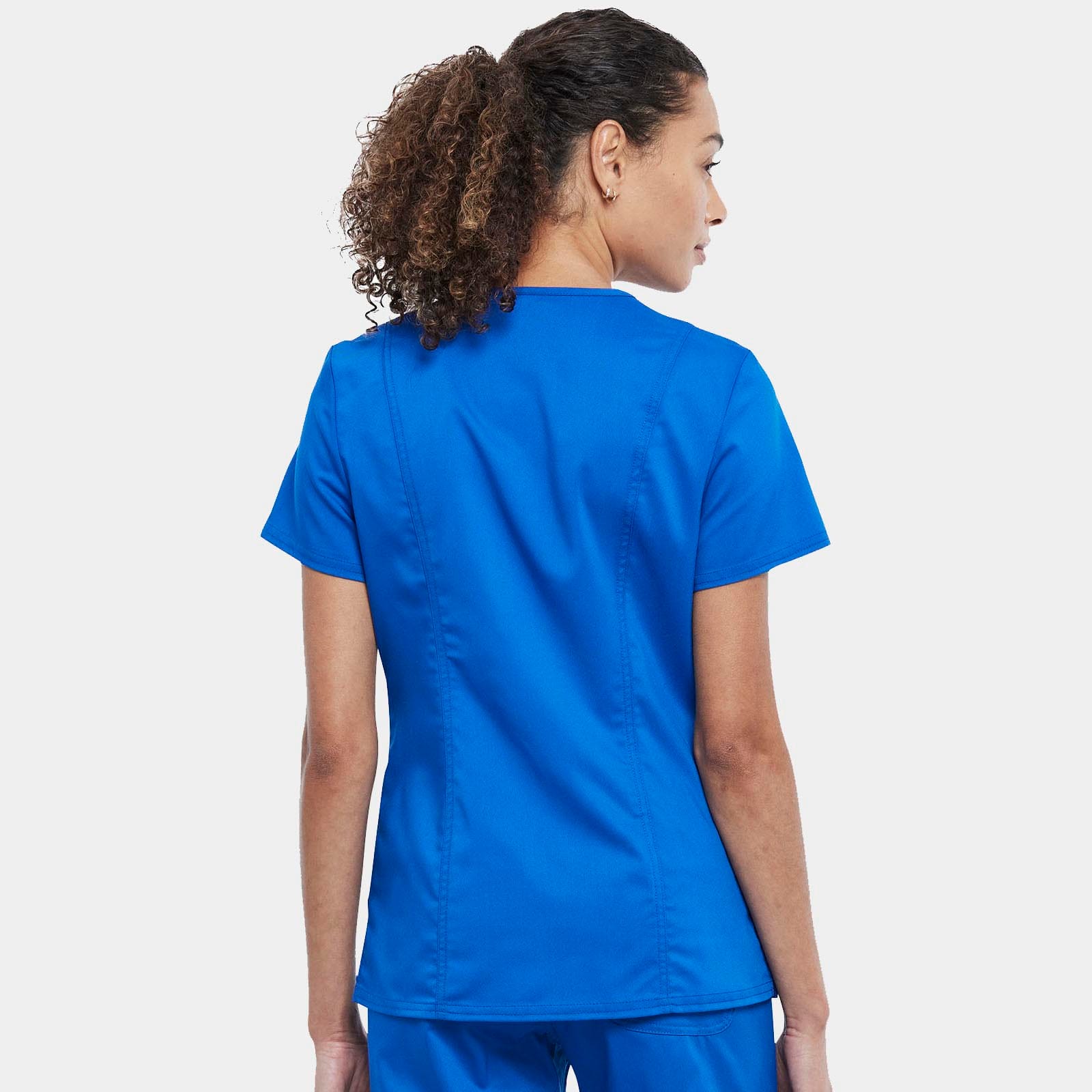 Snap Front V-Neck Top | WW622