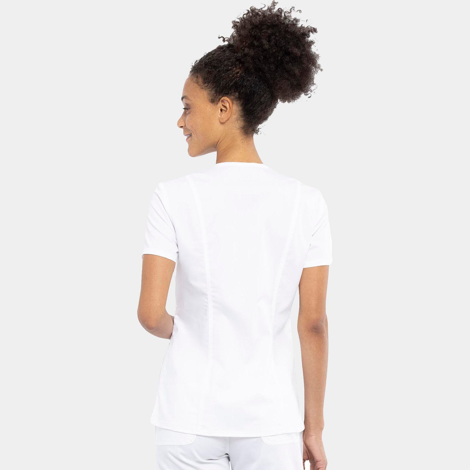 Snap Front V-Neck Top | WW622