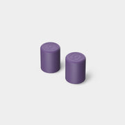 Read's Uniforms purple magnetic straw covers for Era and Resa tumblers, 2-pack.
