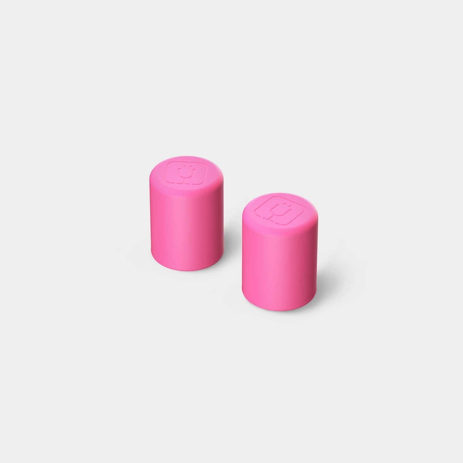 Read's Uniforms pink magnetic straw covers for tumblers, 2-pack.
