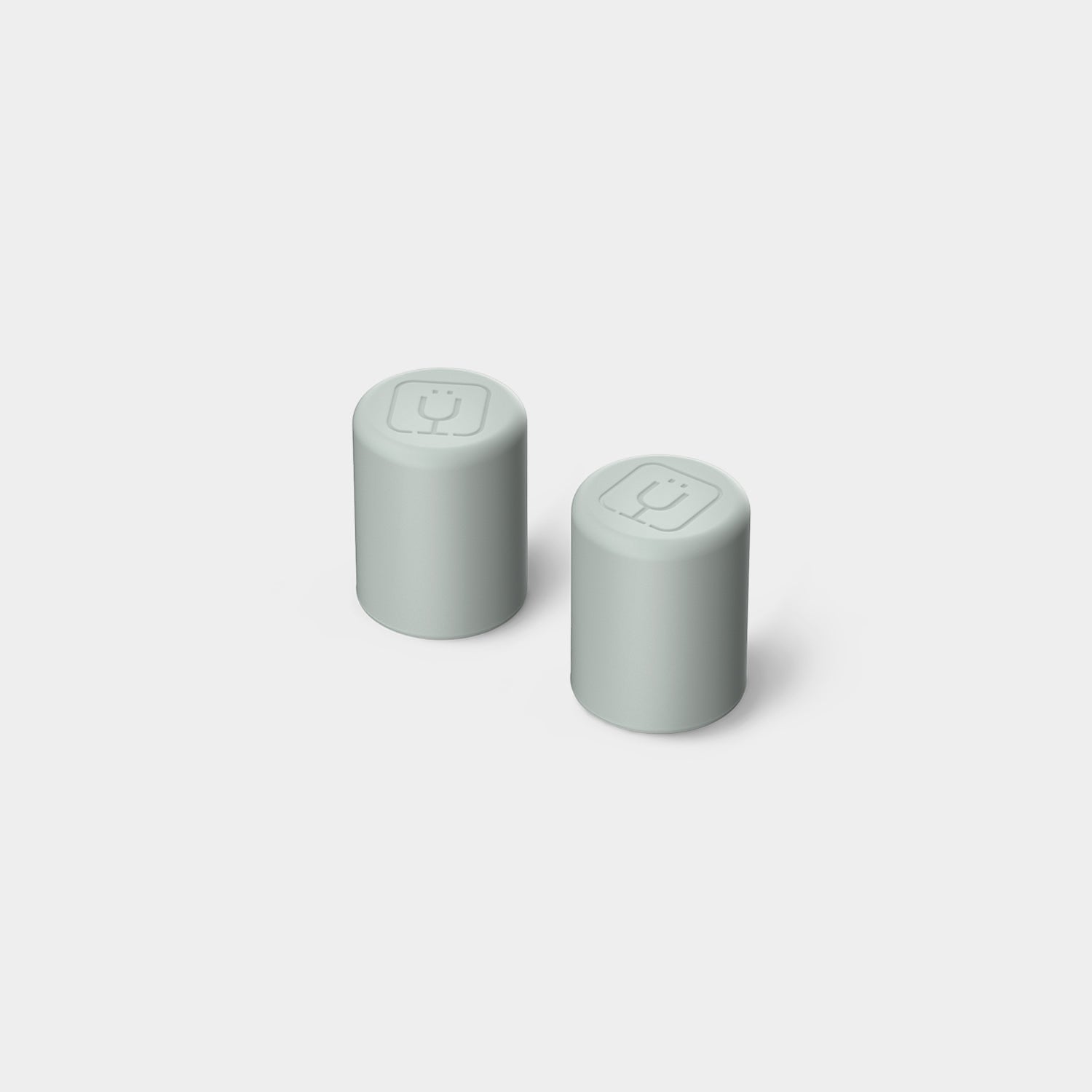 Read's Uniforms light sage green magnetic straw covers, 2-pack, for Era and Resa tumblers.