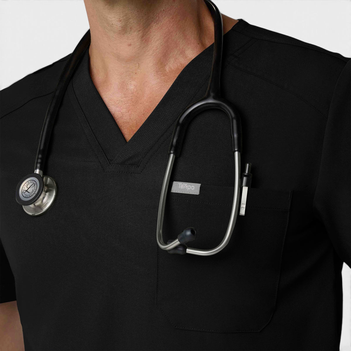 Men's 1 Pocket V-Neck Scrub Top |T172