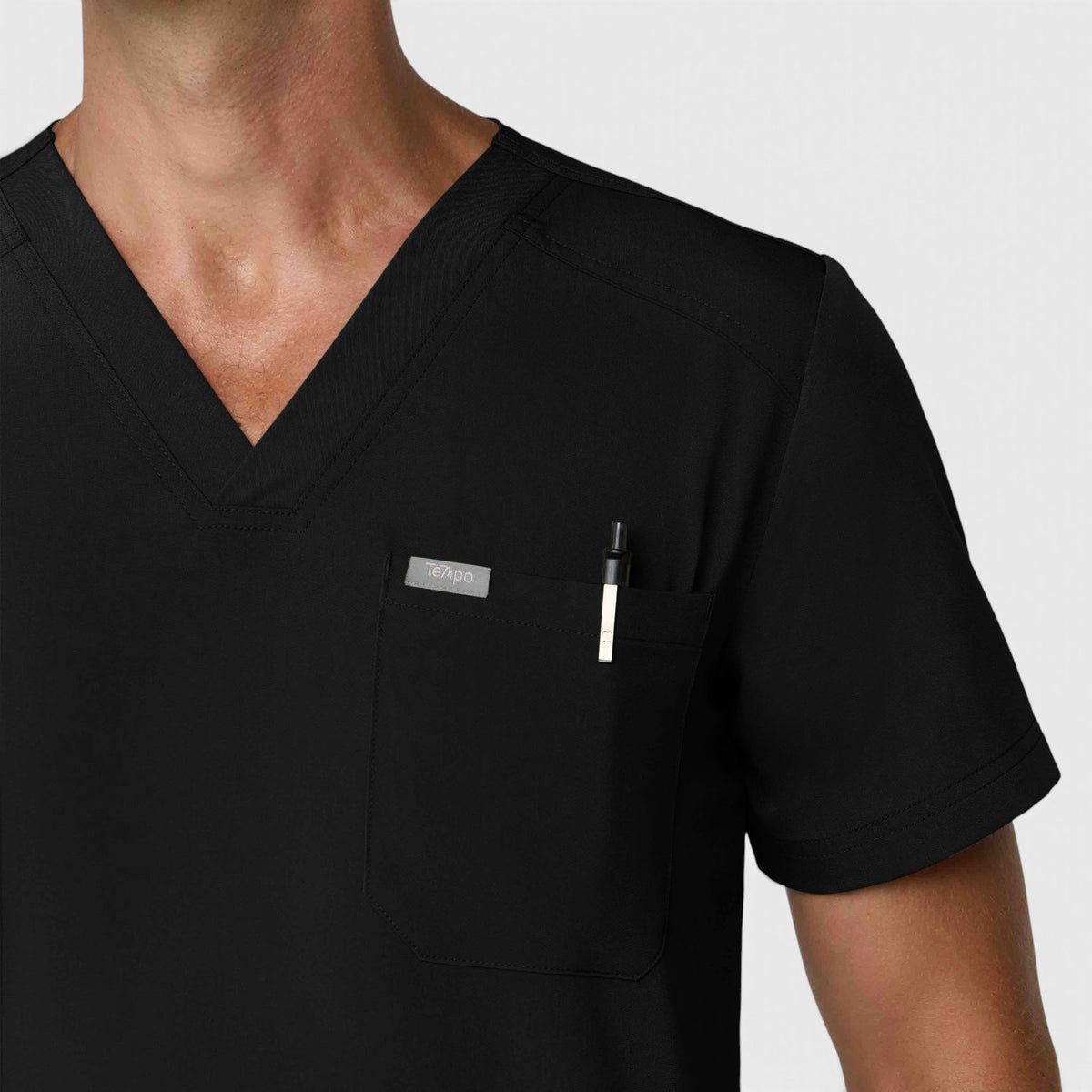 Men's 1 Pocket V-Neck Scrub Top |T172