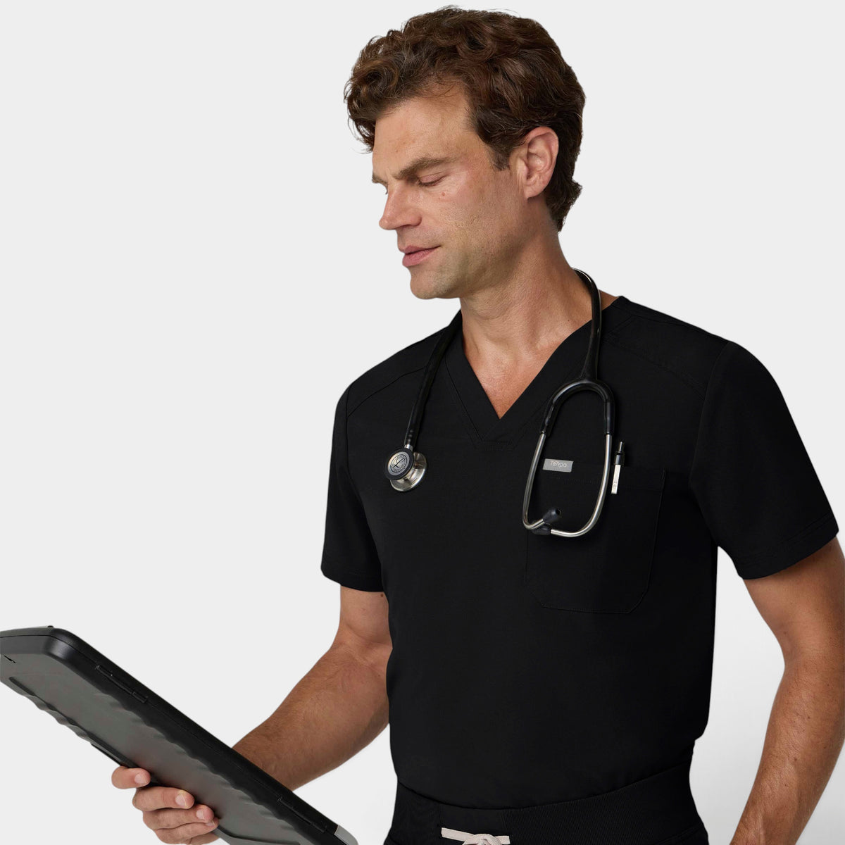 Men's 1 Pocket V-Neck Scrub Top |T172