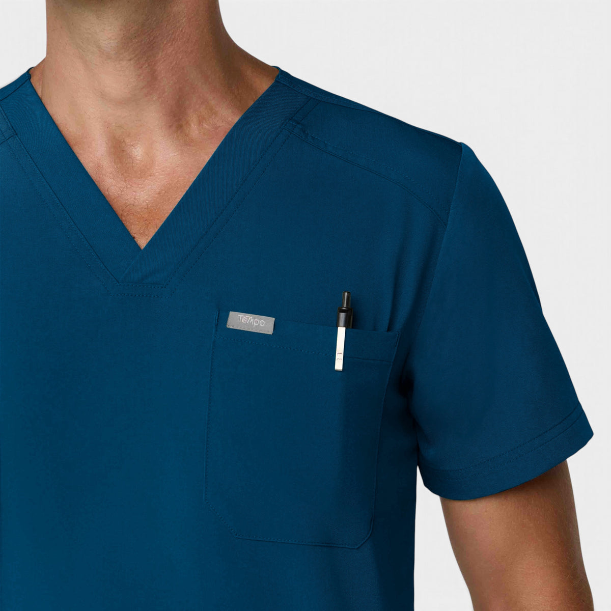 Men's 1 Pocket V-Neck Scrub Top |T172