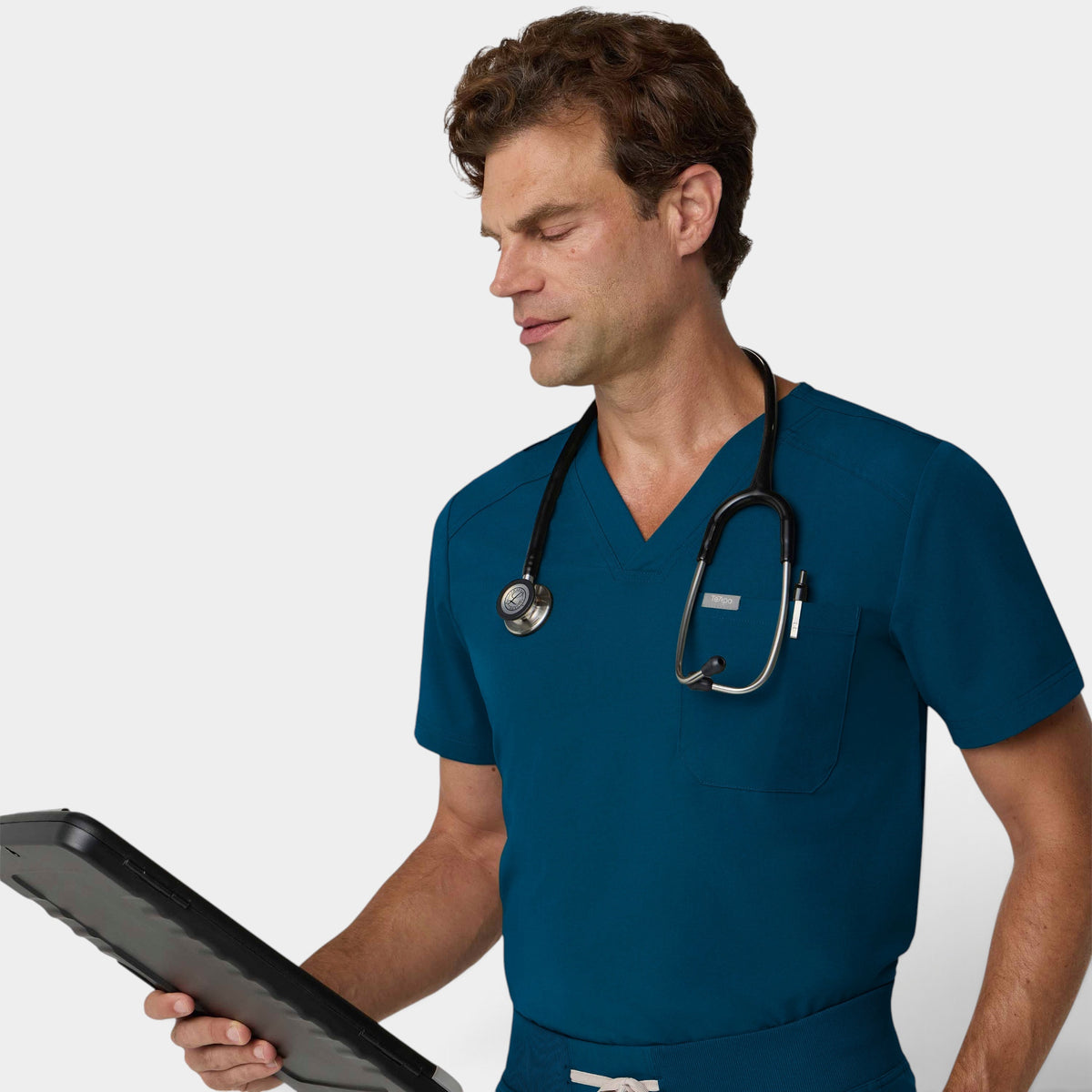 Men's 1 Pocket V-Neck Scrub Top |T172