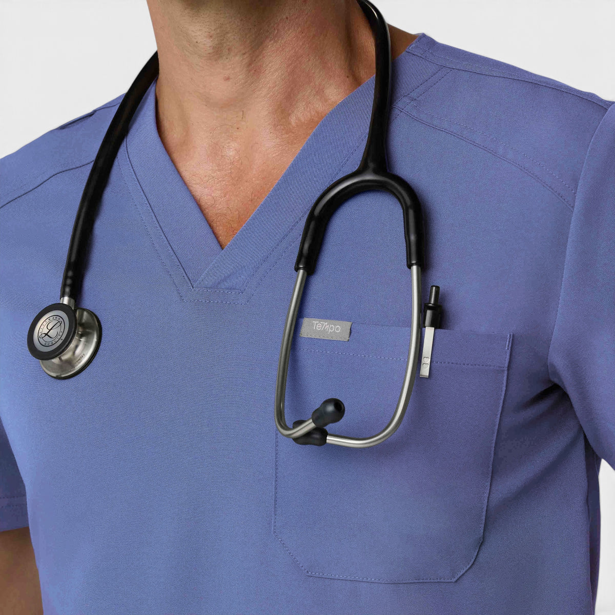 Men's 1 Pocket V-Neck Scrub Top |T172