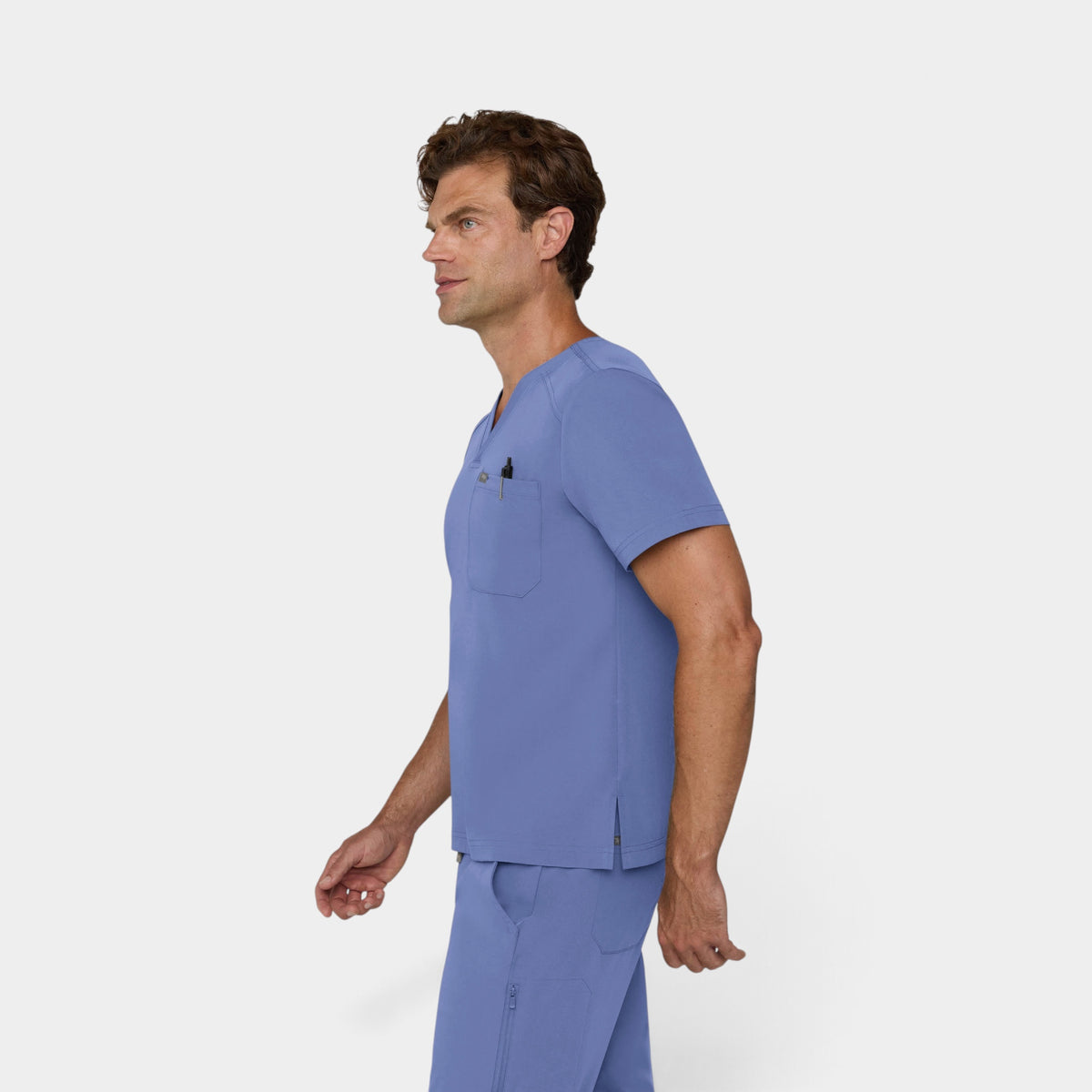 Men's 1 Pocket V-Neck Scrub Top |T172