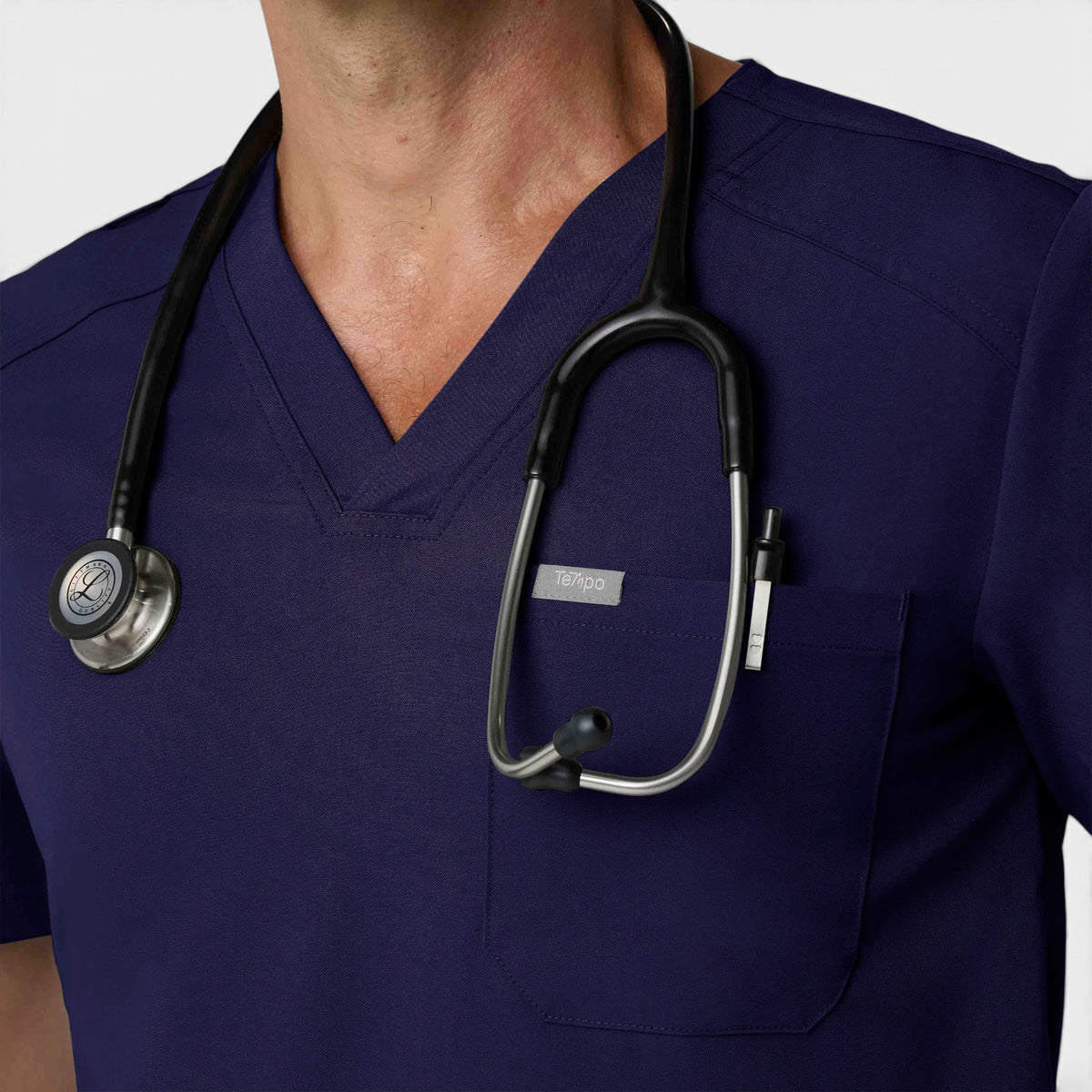 Men's 1 Pocket V-Neck Scrub Top |T172