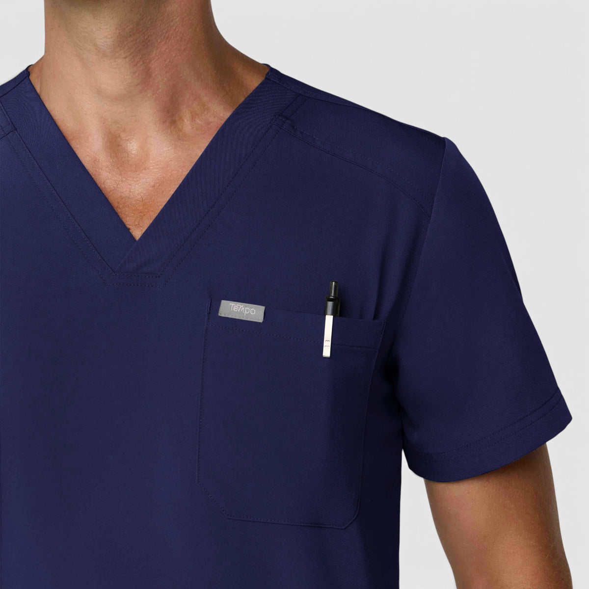 Men's 1 Pocket V-Neck Scrub Top |T172
