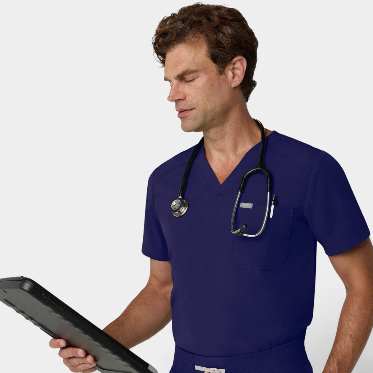 Men's 1 Pocket V-Neck Scrub Top |T172