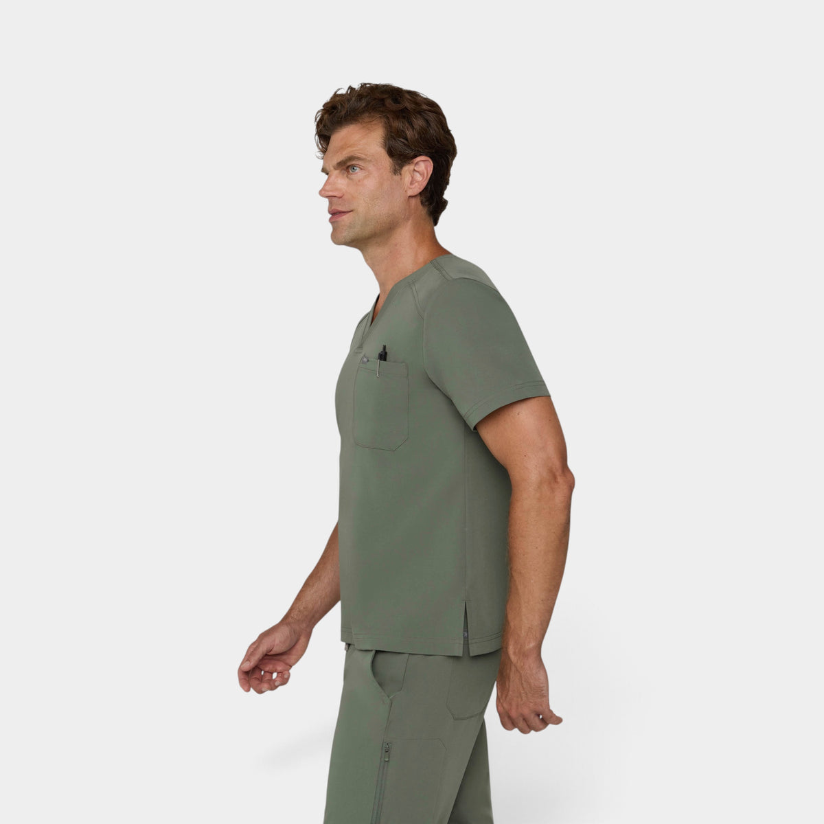 Men's 1 Pocket V-Neck Scrub Top |T172