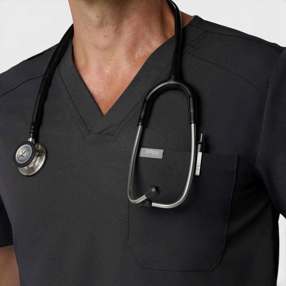 Men's 1 Pocket V-Neck Scrub Top |T172