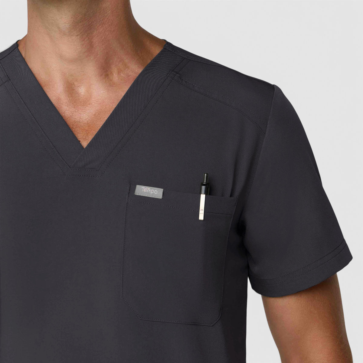 Men's 1 Pocket V-Neck Scrub Top |T172