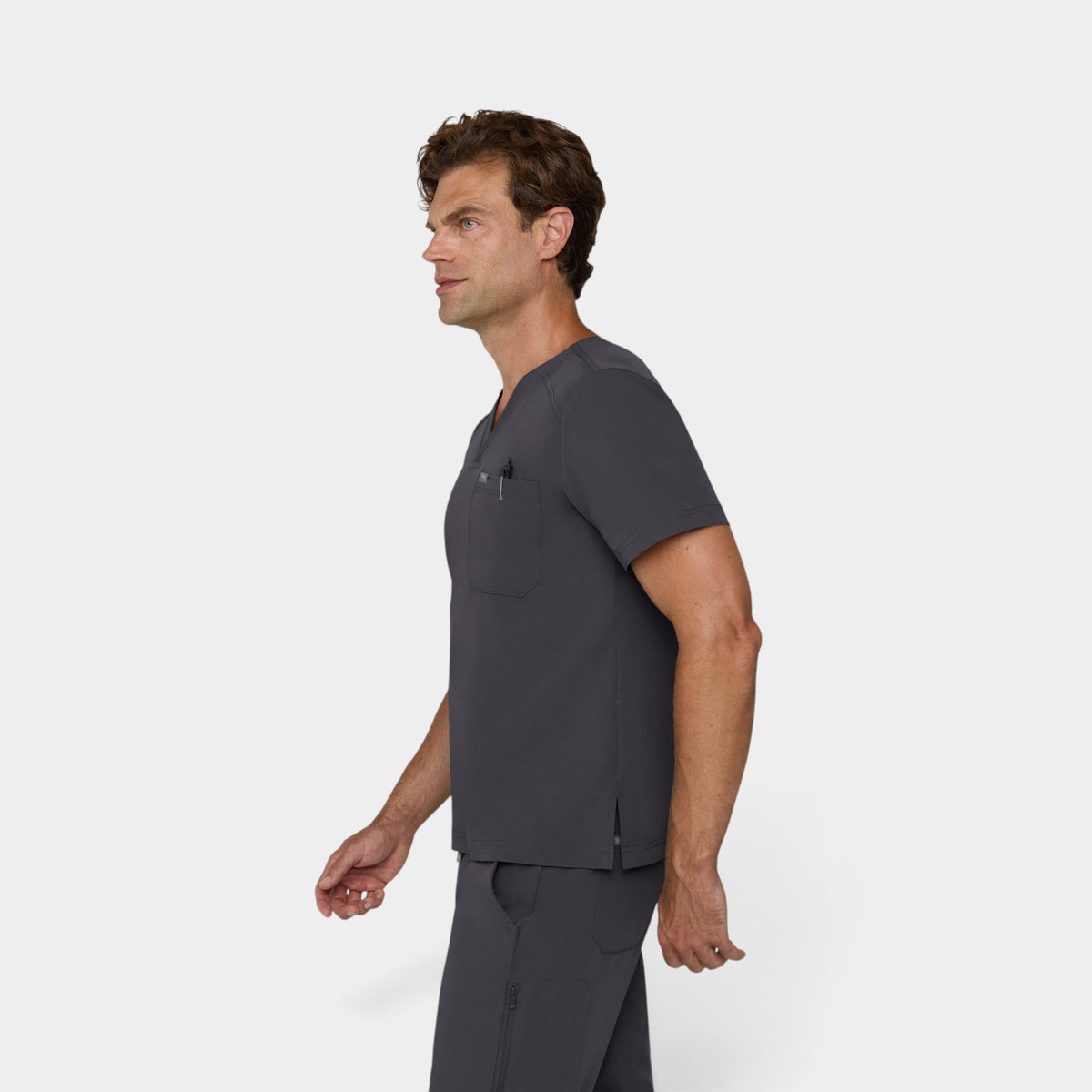 Men's 1 Pocket V-Neck Scrub Top |T172