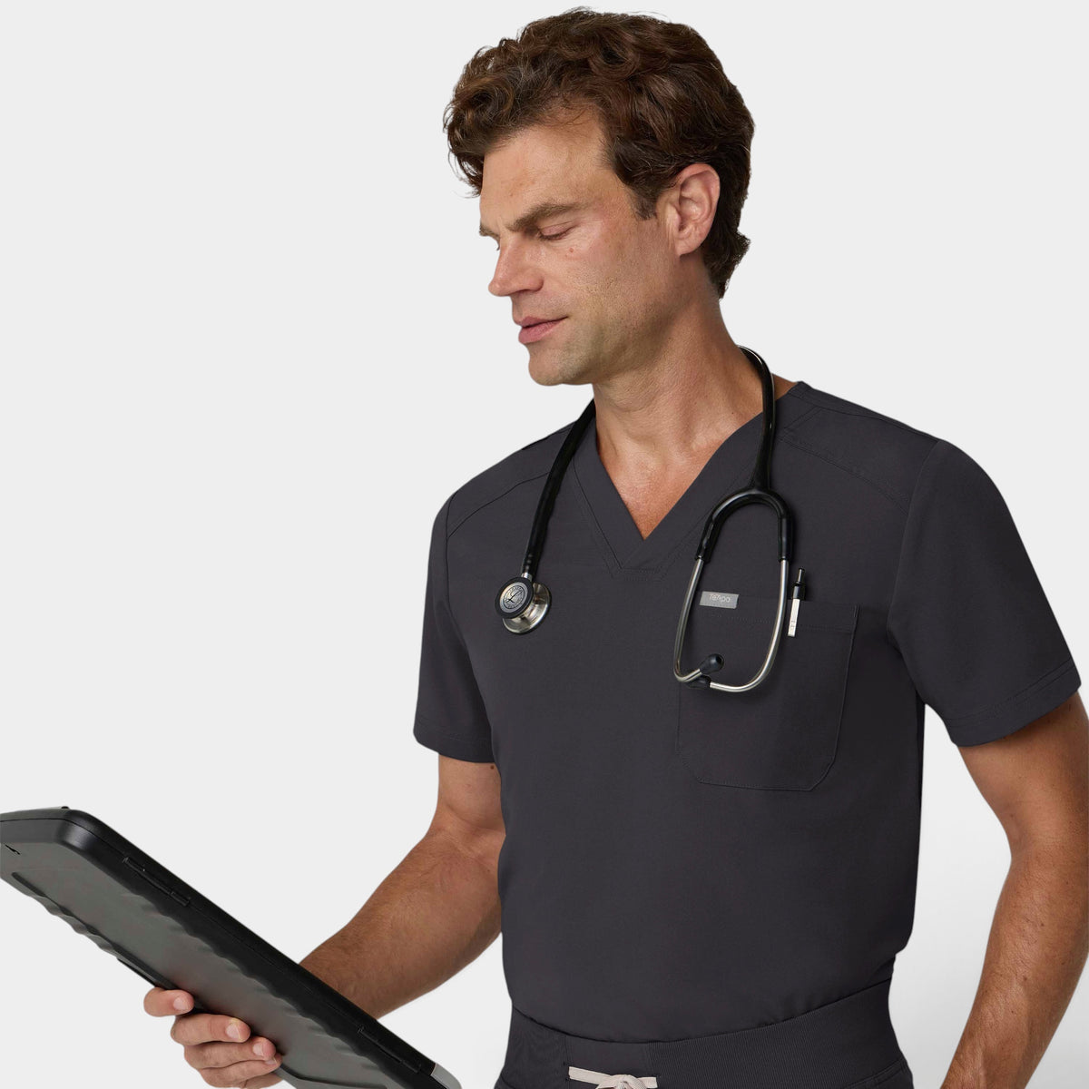 Men's 1 Pocket V-Neck Scrub Top |T172