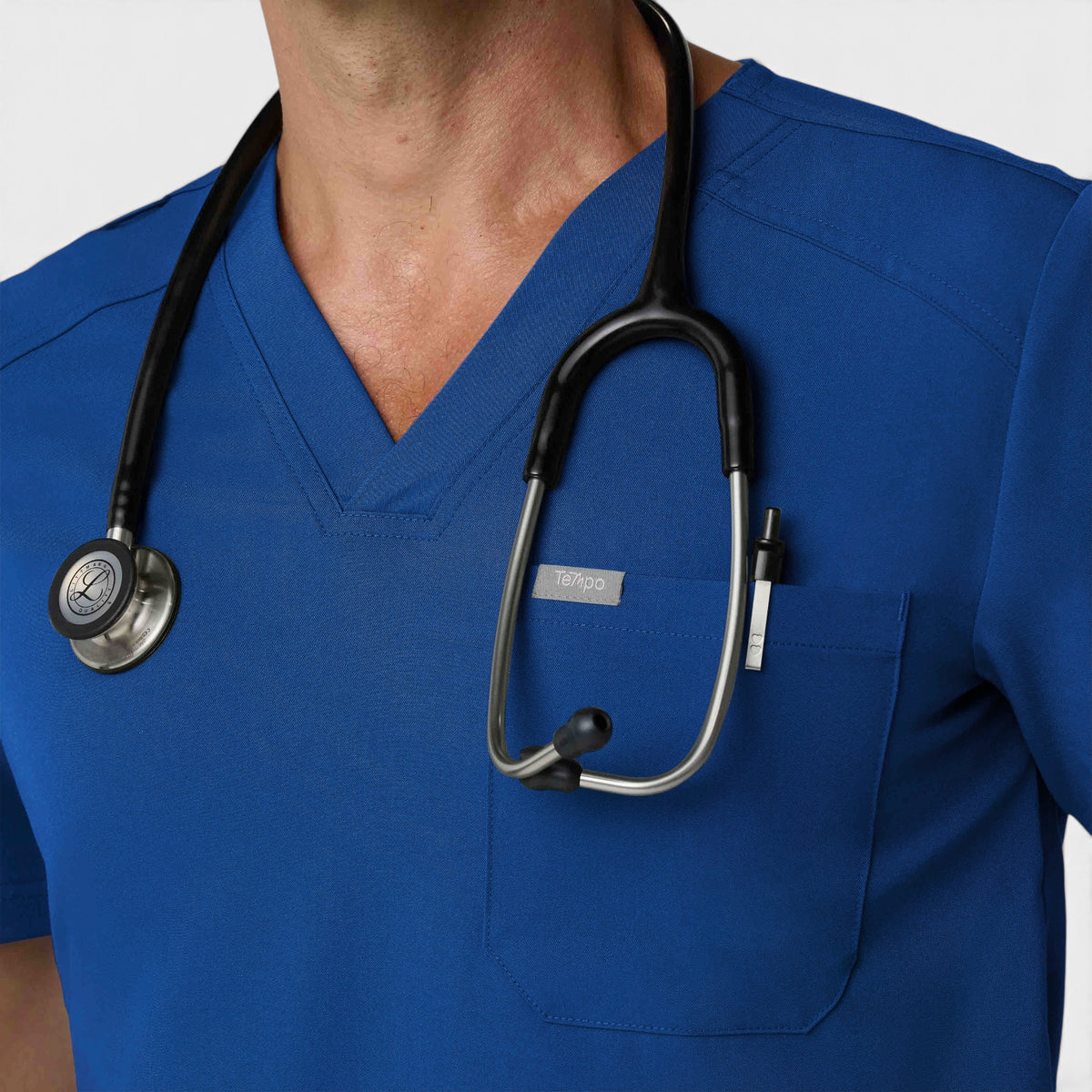 Men's 1 Pocket V-Neck Scrub Top |T172