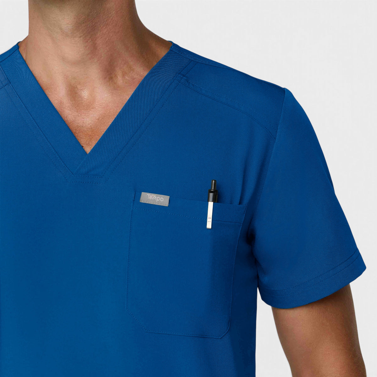 Men's 1 Pocket V-Neck Scrub Top |T172