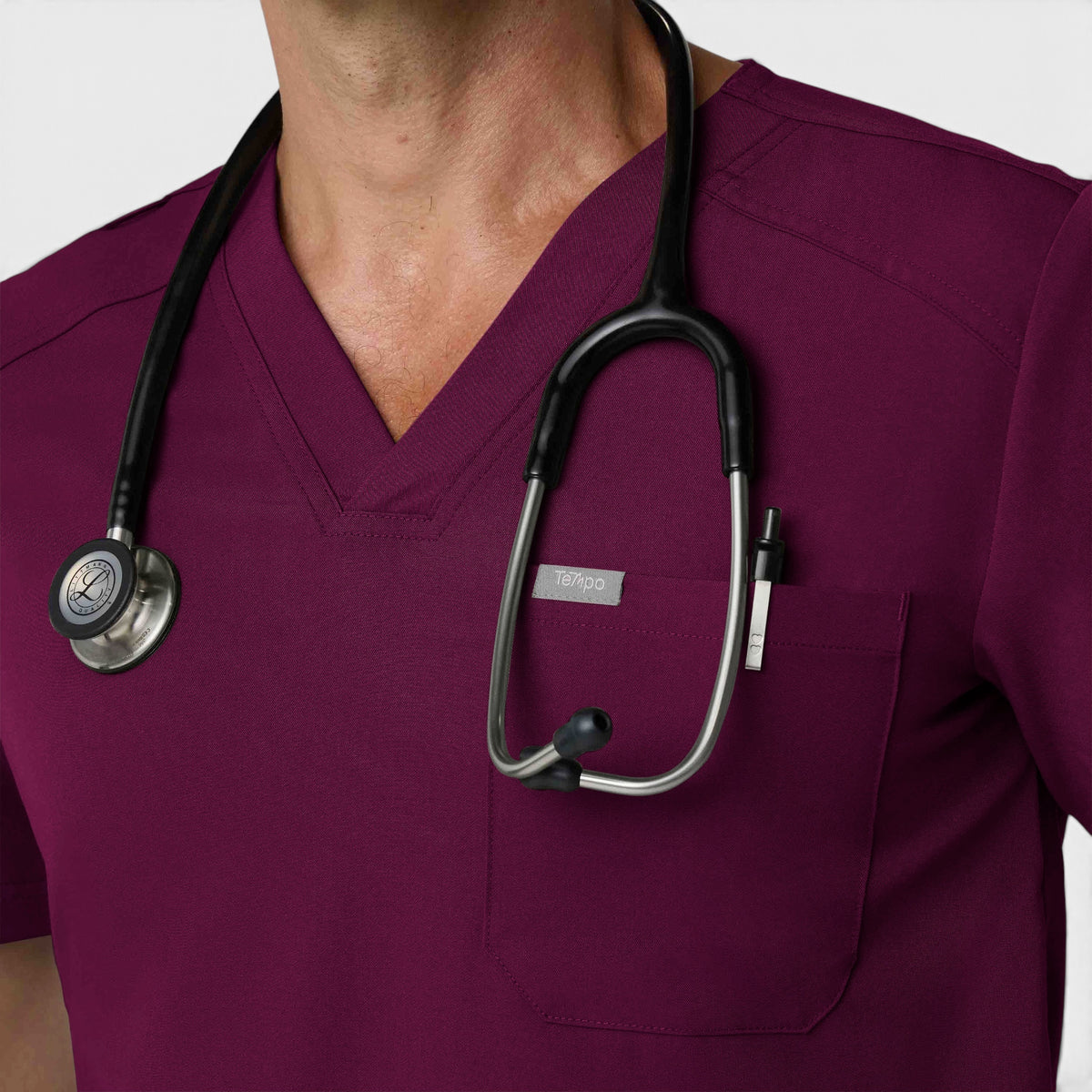 Men's 1 Pocket V-Neck Scrub Top |T172