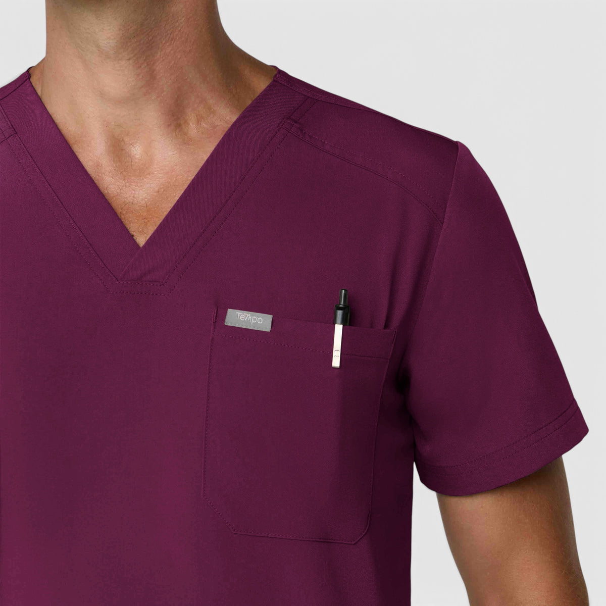 Men's 1 Pocket V-Neck Scrub Top |T172
