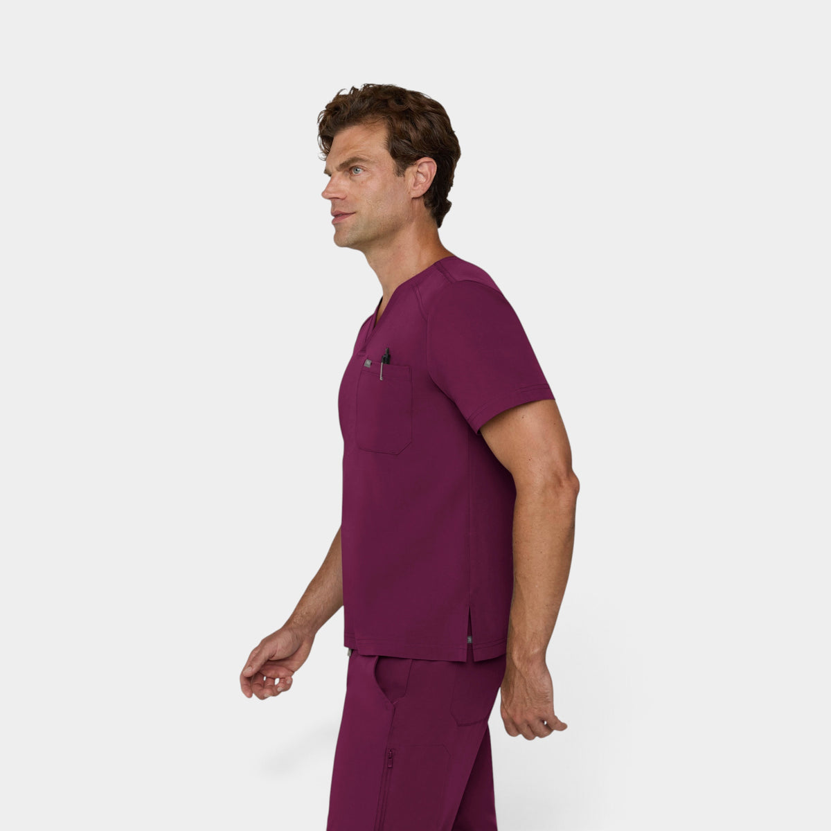 Men's 1 Pocket V-Neck Scrub Top |T172