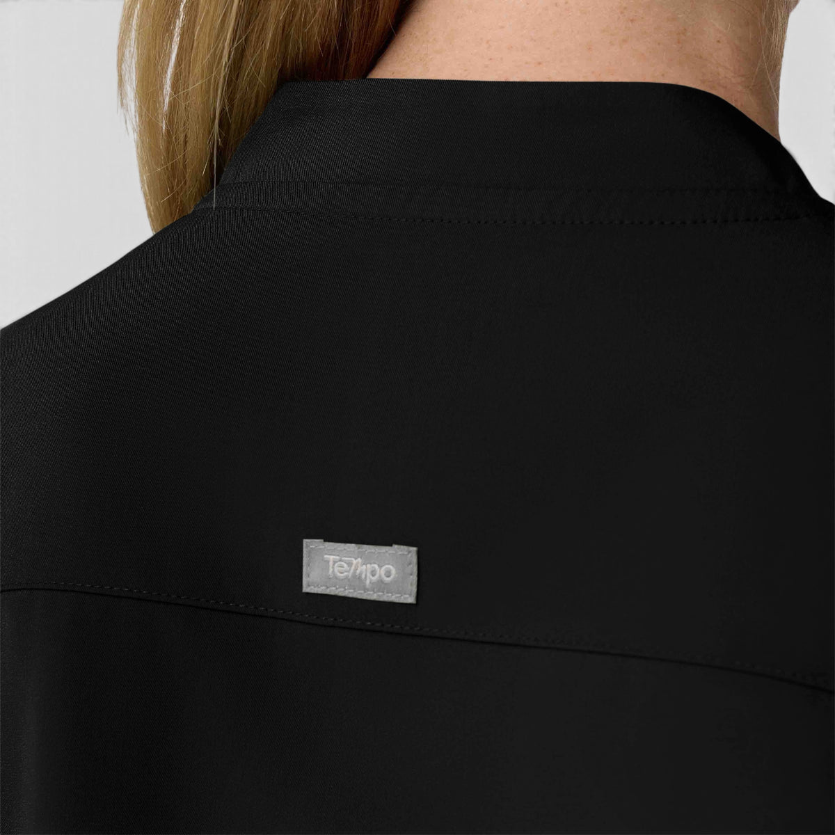 2 Pocket 1/4 Zip Scrub Top with Collar | T103