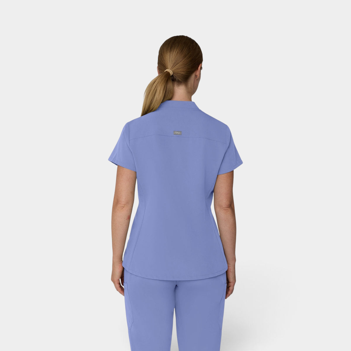 2 Pocket 1/4 Zip Scrub Top with Collar | T103